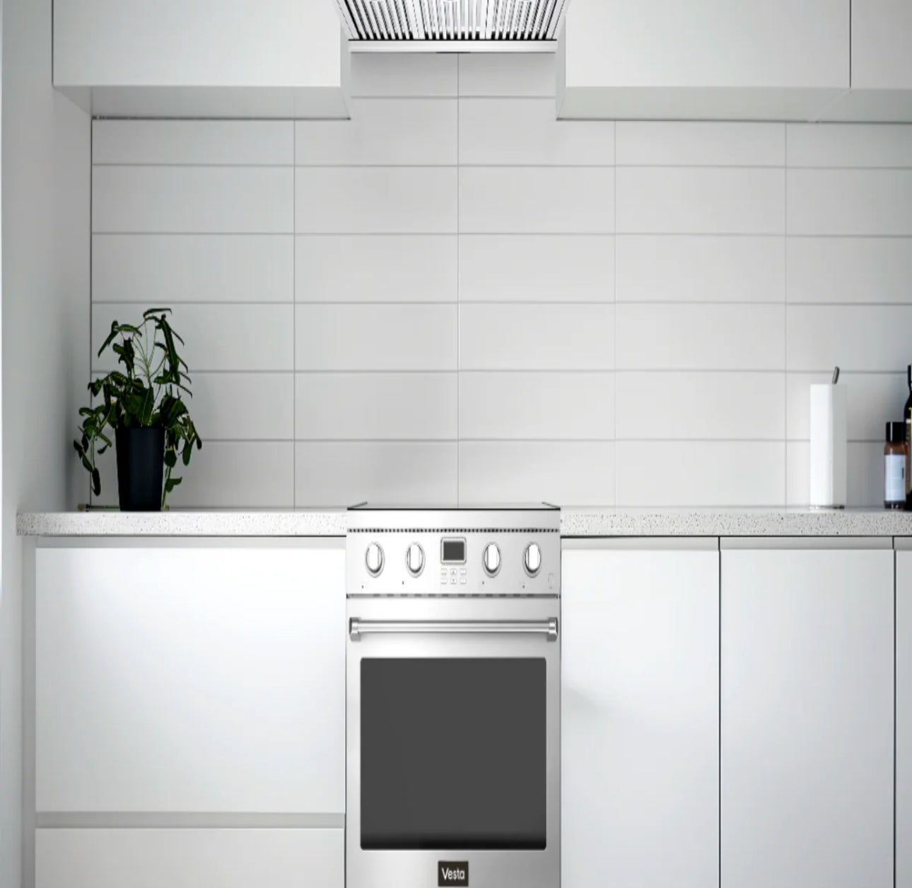 NEW - Vesta BC 36” Silver Slide-In Electric Range (VRE-BC-36SS)
