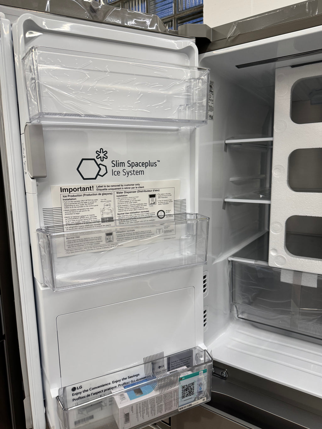 NEW - LG 36” French Door Fridge With water Dispenser - LF29S8365S (1 YEAR MANUFACTURER WARRANTY)