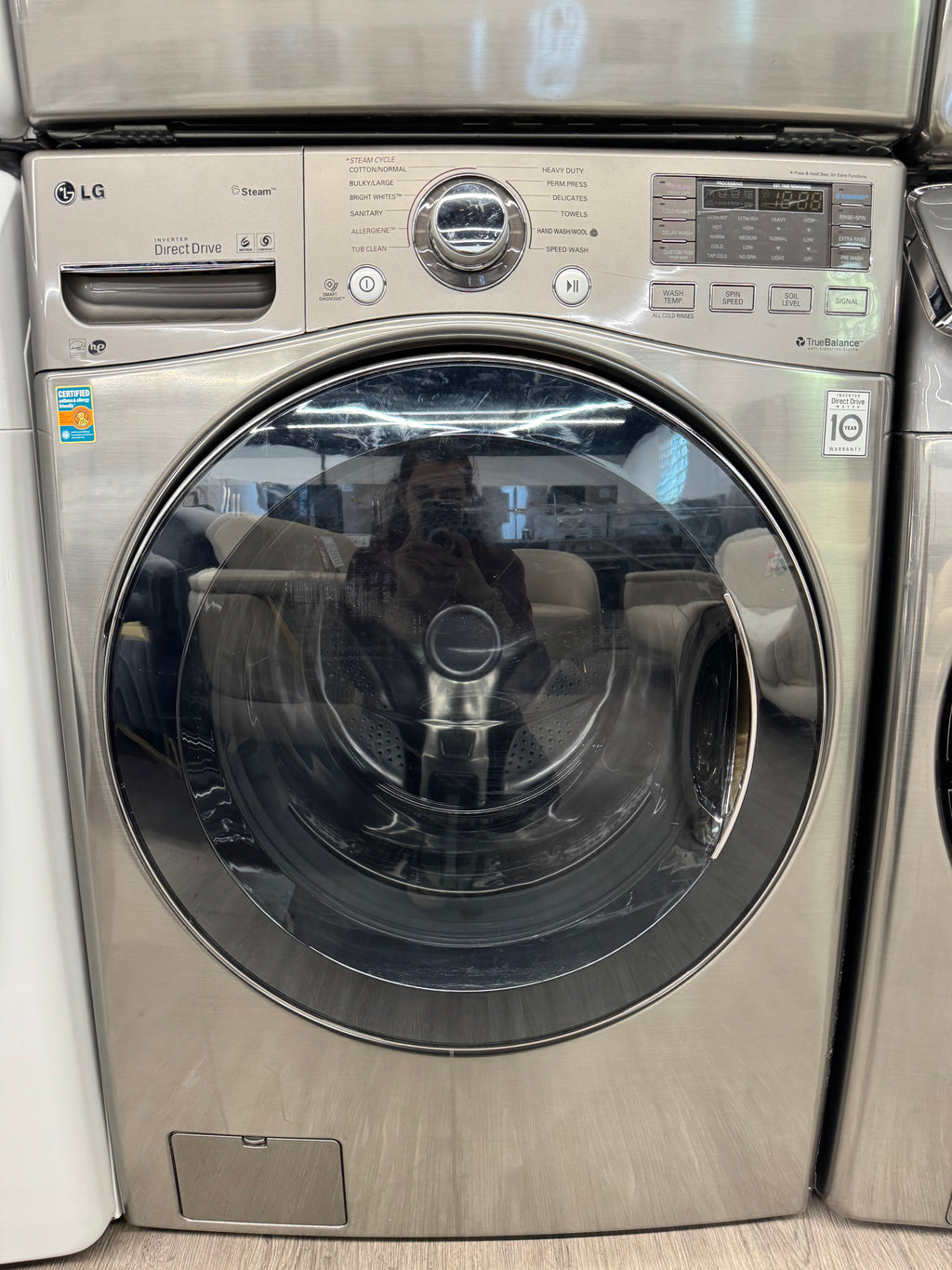 LG 27” Front Load Steam Washer & Dryer Set – WM3470HVA & DLEX3570V