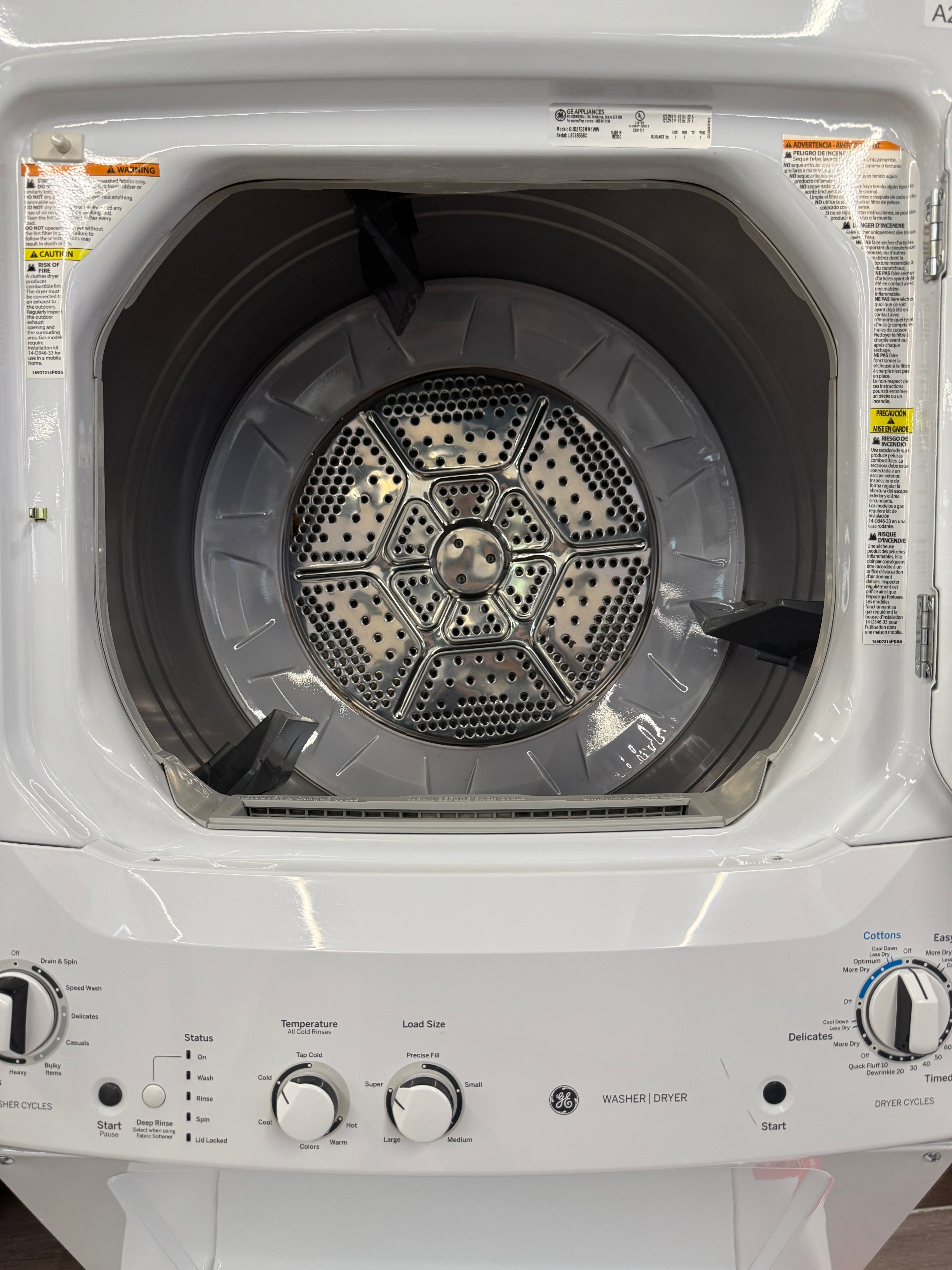 GE 27” Laundry Center - GUD27ESMM1WW