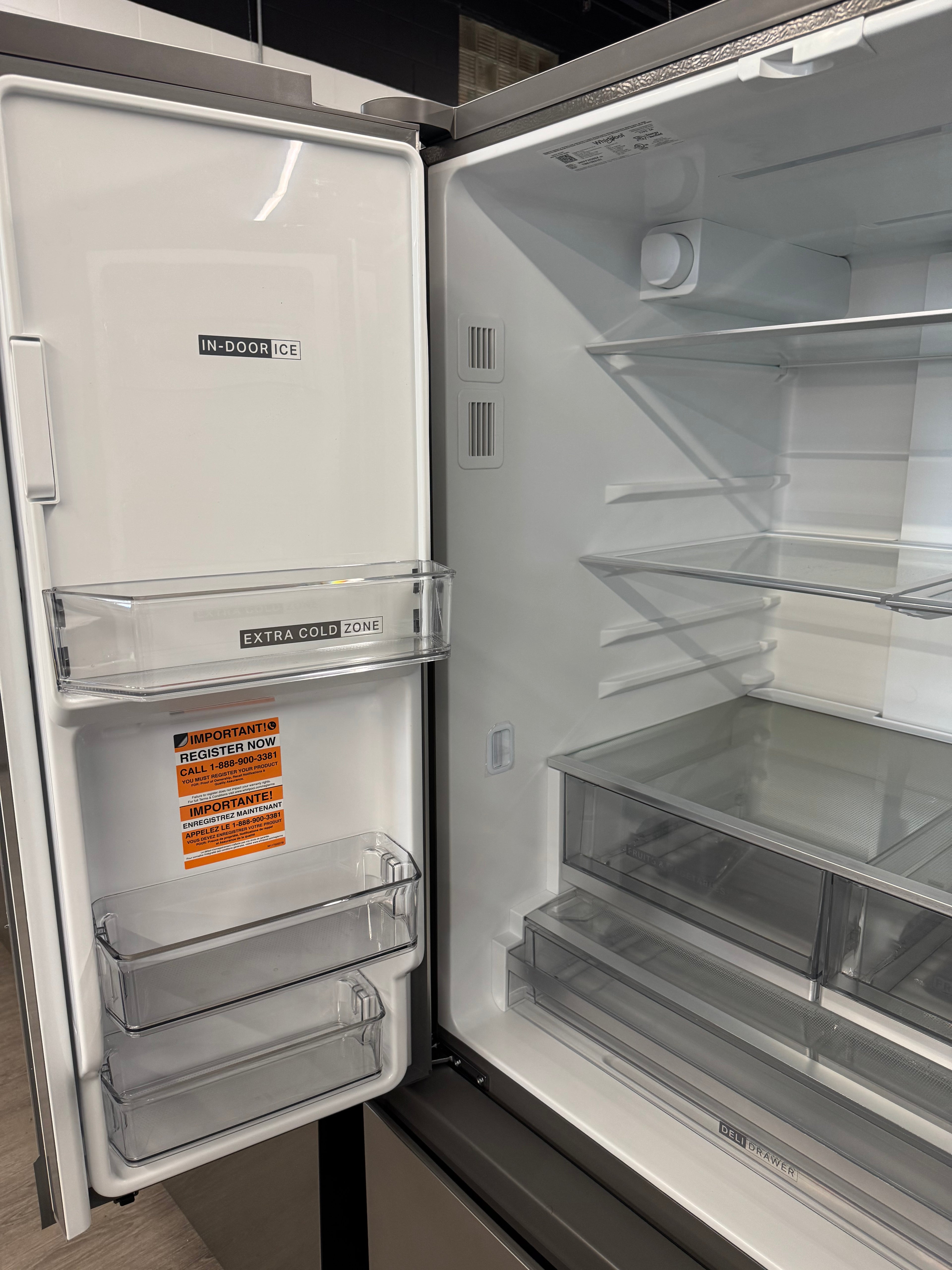OPEN BOX - Whirlpool 36” French Door Refrigerator - WRFF3536SZ/00
