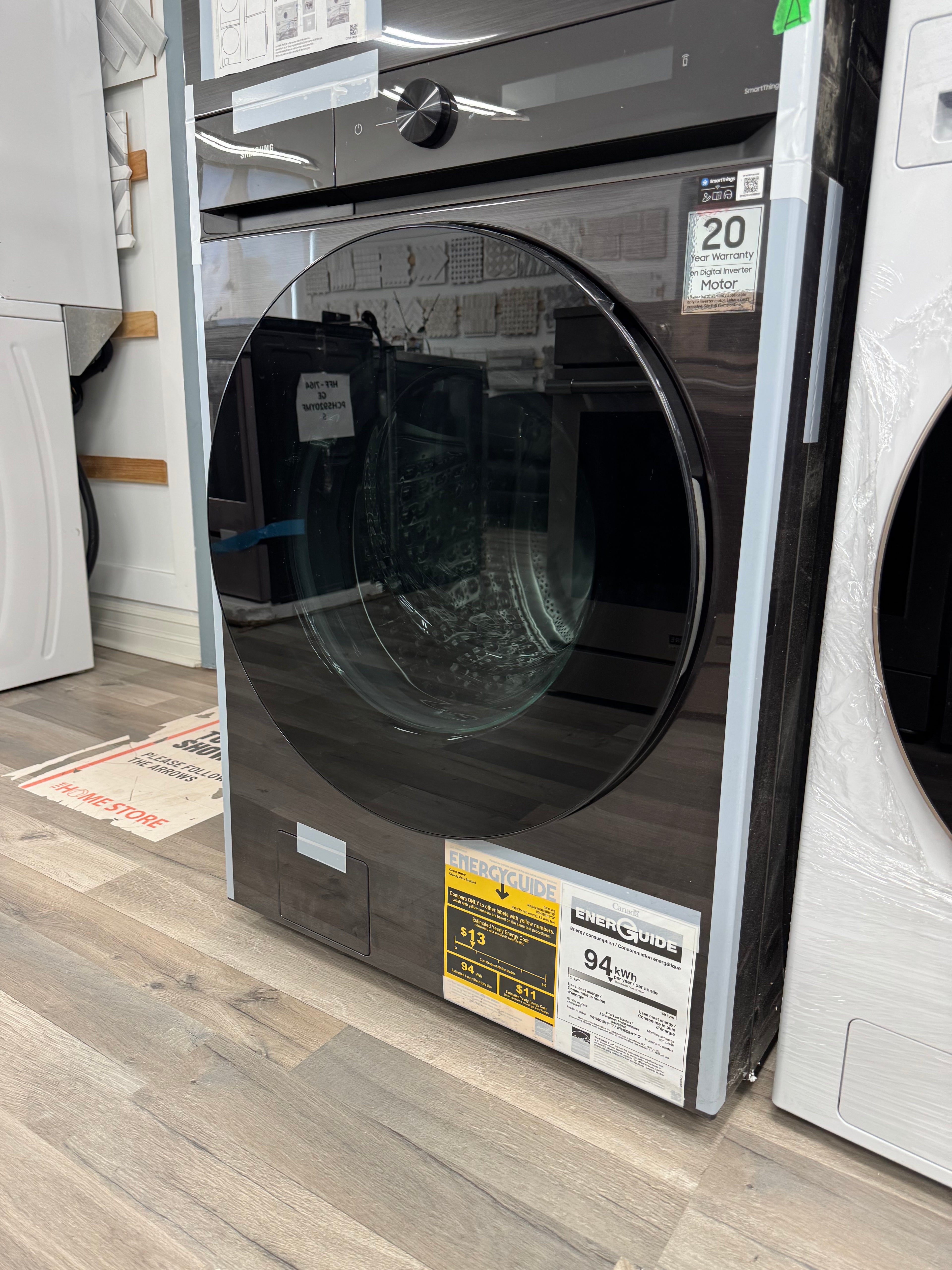 OPEN BOX - Samsung 27” Laundry Center All-in-One Washer Dryer Combo - WH46DBH100EV