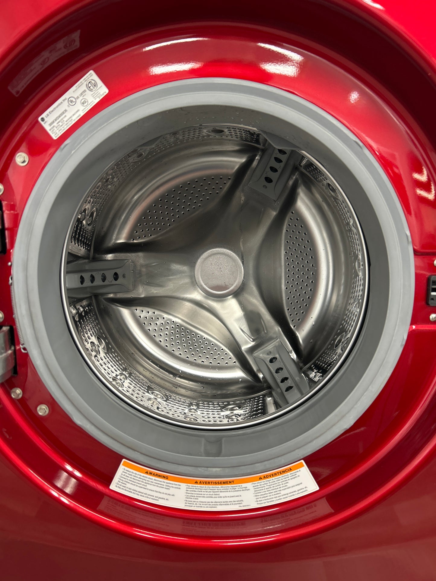 LG 27” Front Load Washer/Dryer Set with Pedestals