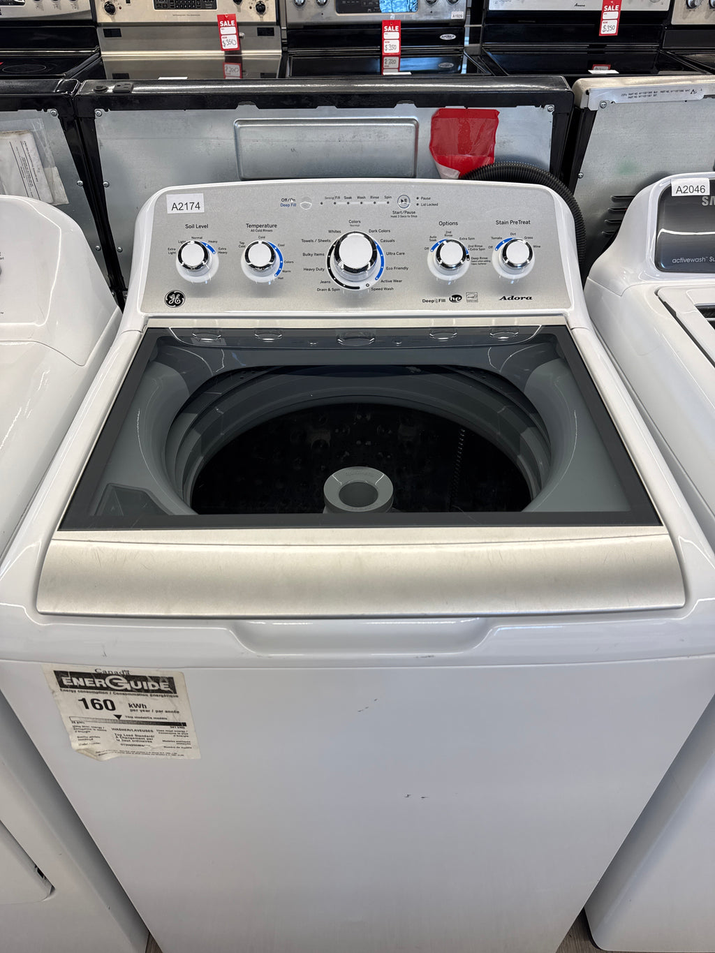 GE 27” Top Load Washer & Dryer Set (GTW495DMN1WS & GTX33EBMR0WS)
