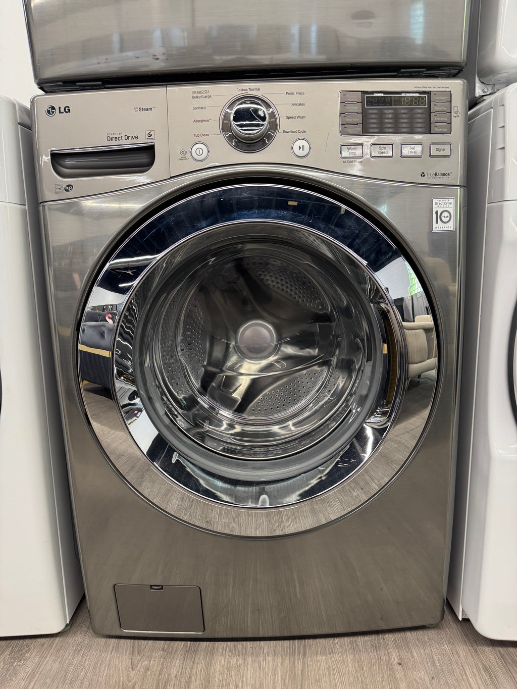 LG 27” Front Load Steam Washer & Dryer Set – WM3370HVA & DLEX3370V