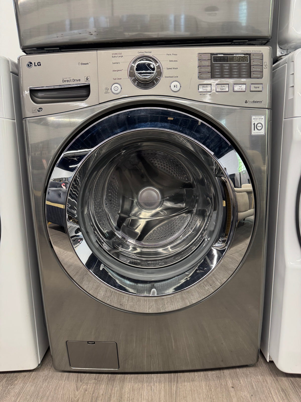 LG 27” Front Load Steam Washer & Dryer Set – WM3370HVA & DLEX3370V