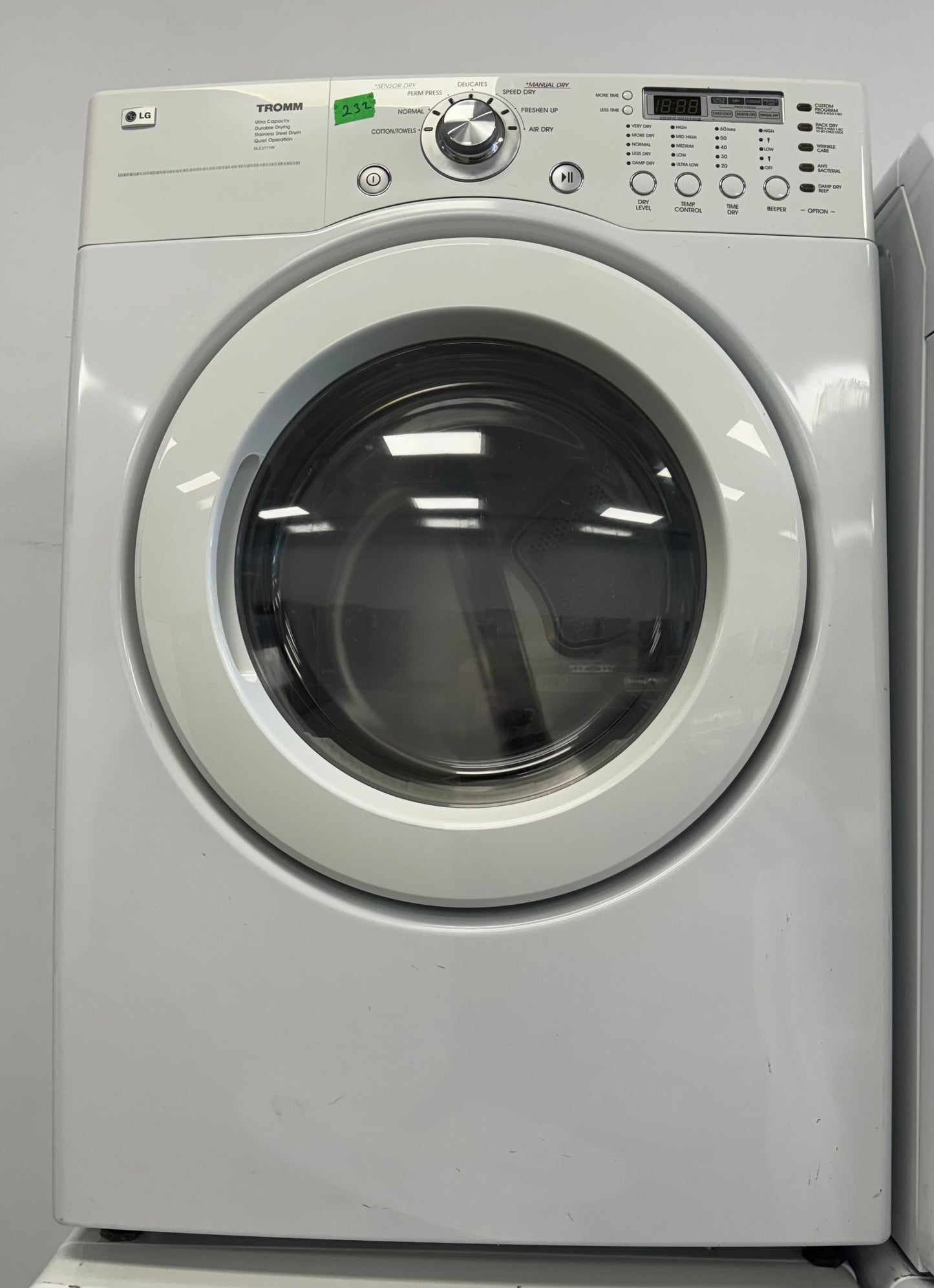 LG 27” FRONT LOAD DRYER - DLE3777W