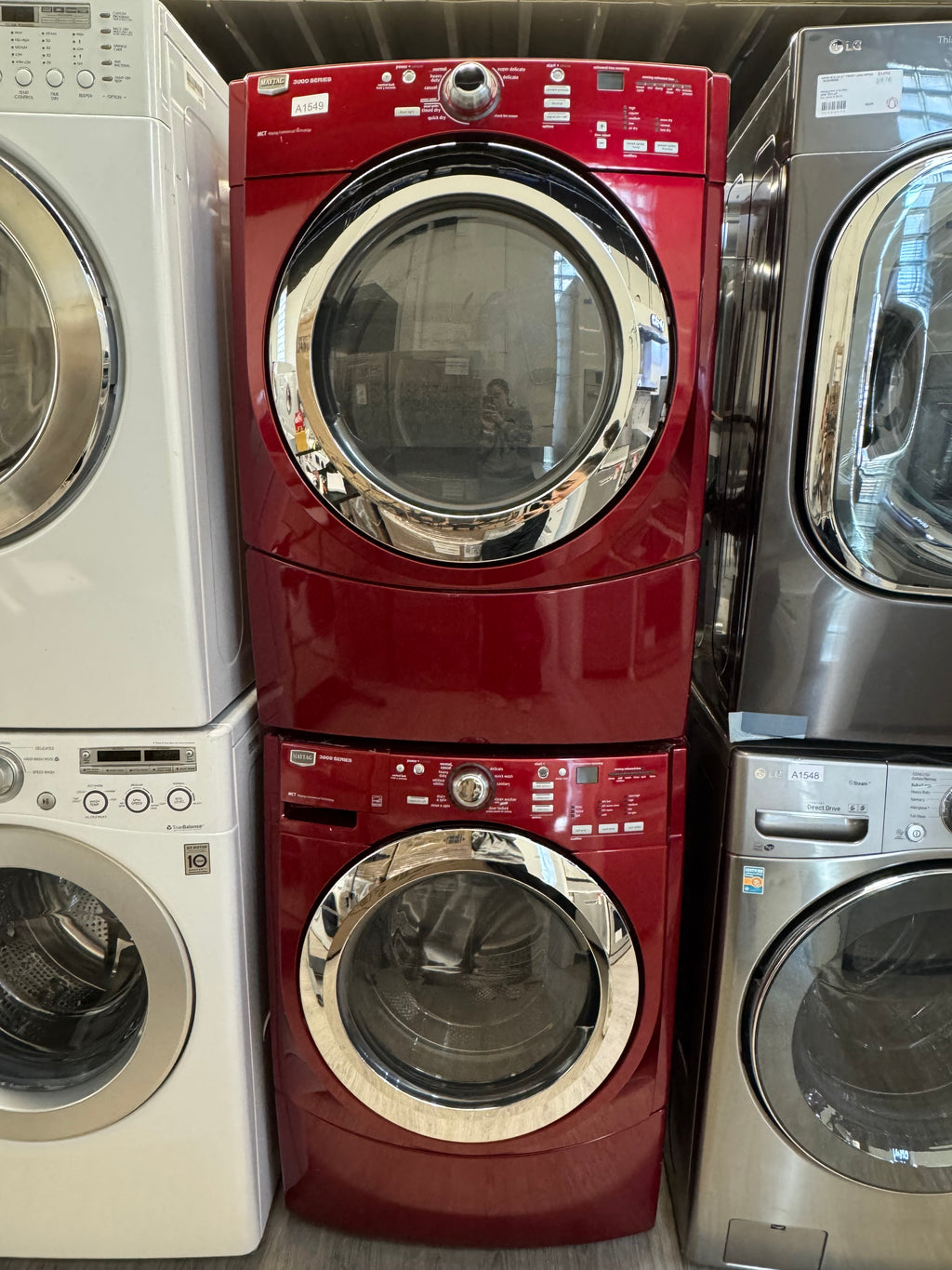 MAYTAG 27” Front Load Washer- MHWE300VF00 and Dryer YMEDE300VF0