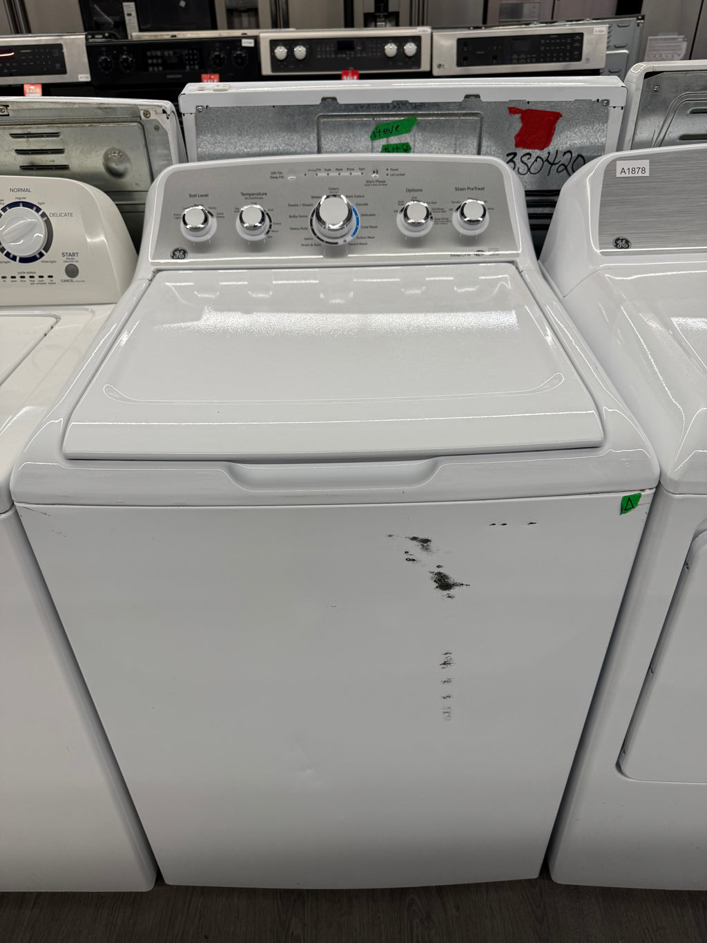 GE 27” Top Load Washer & Dryer Set ( GTW485BMM0WS & GTX33EBMR0WS)