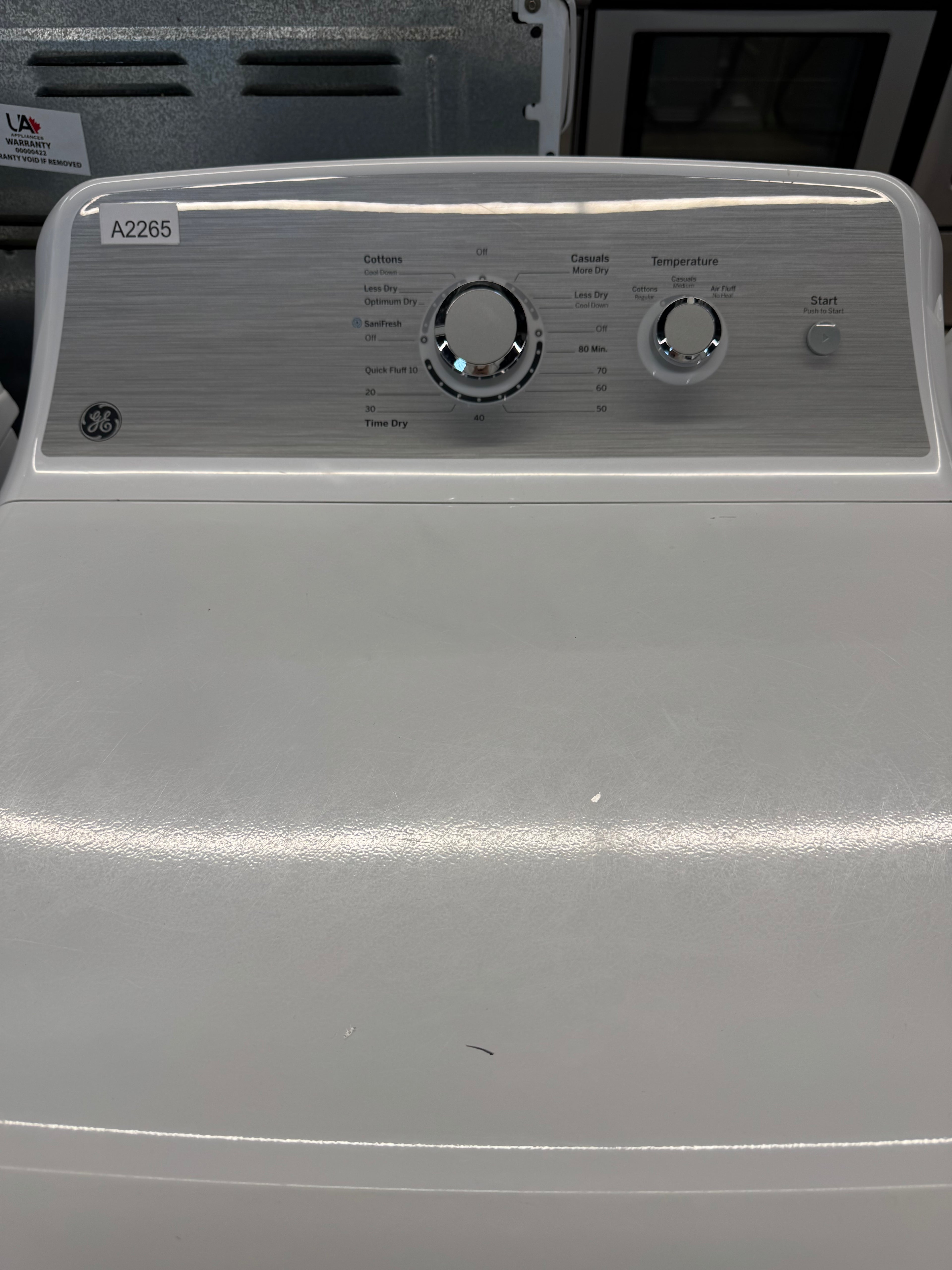 GE 27” Front Load Dryer - GTX33BMRDWS