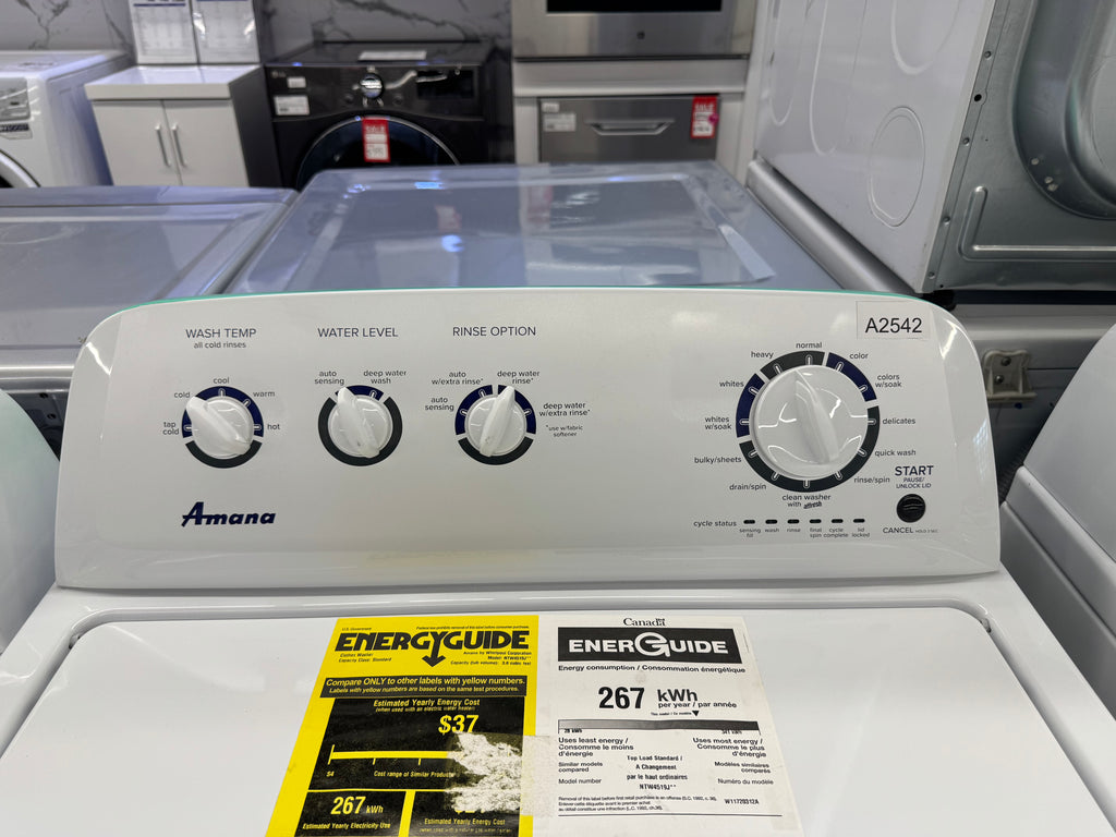 OPEN BOX - Amana 27” Top Load Washer - NTW4519JW2