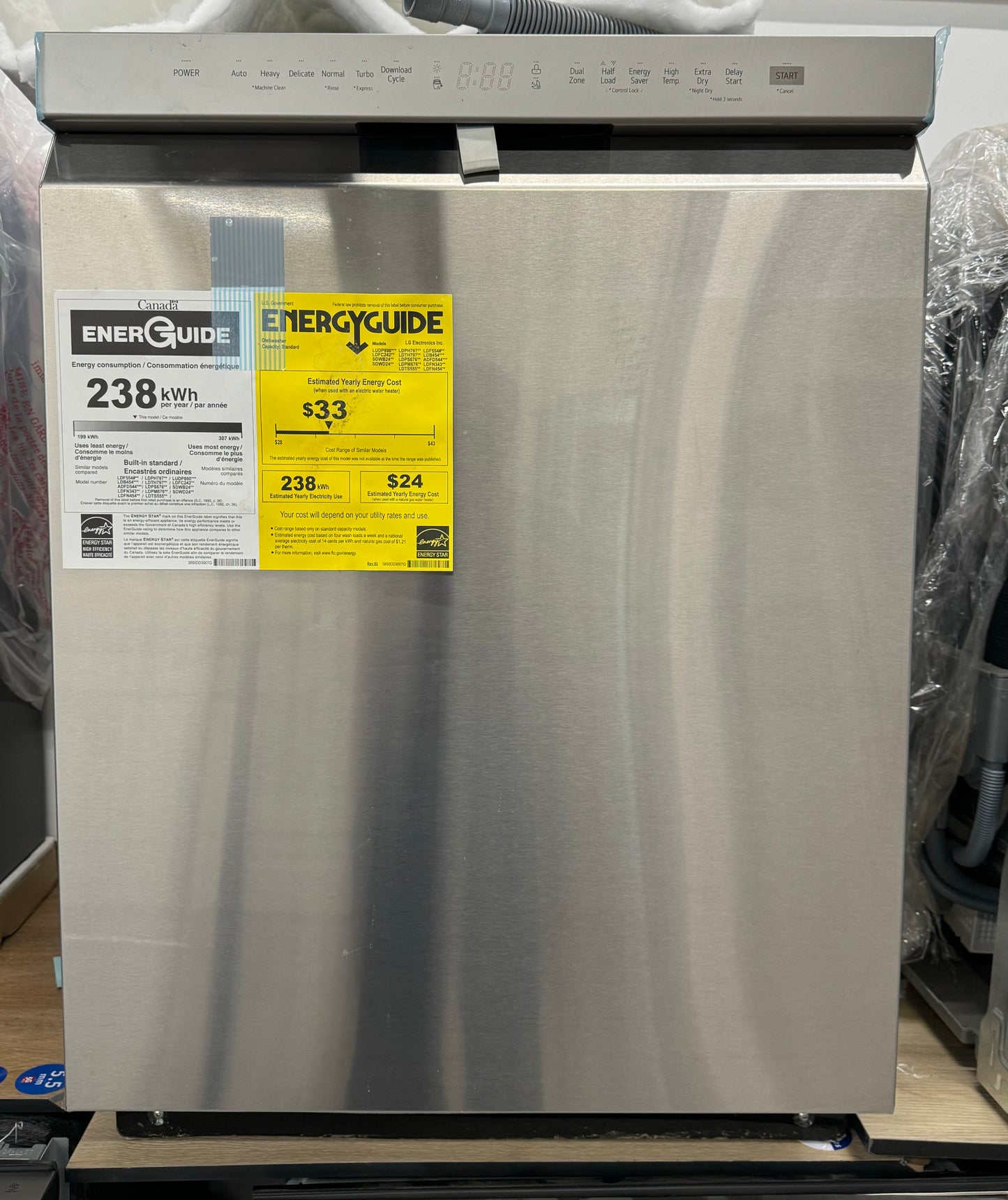 OPEN BOX - LG 24" Built-In Dishwasher - LDFN4542S