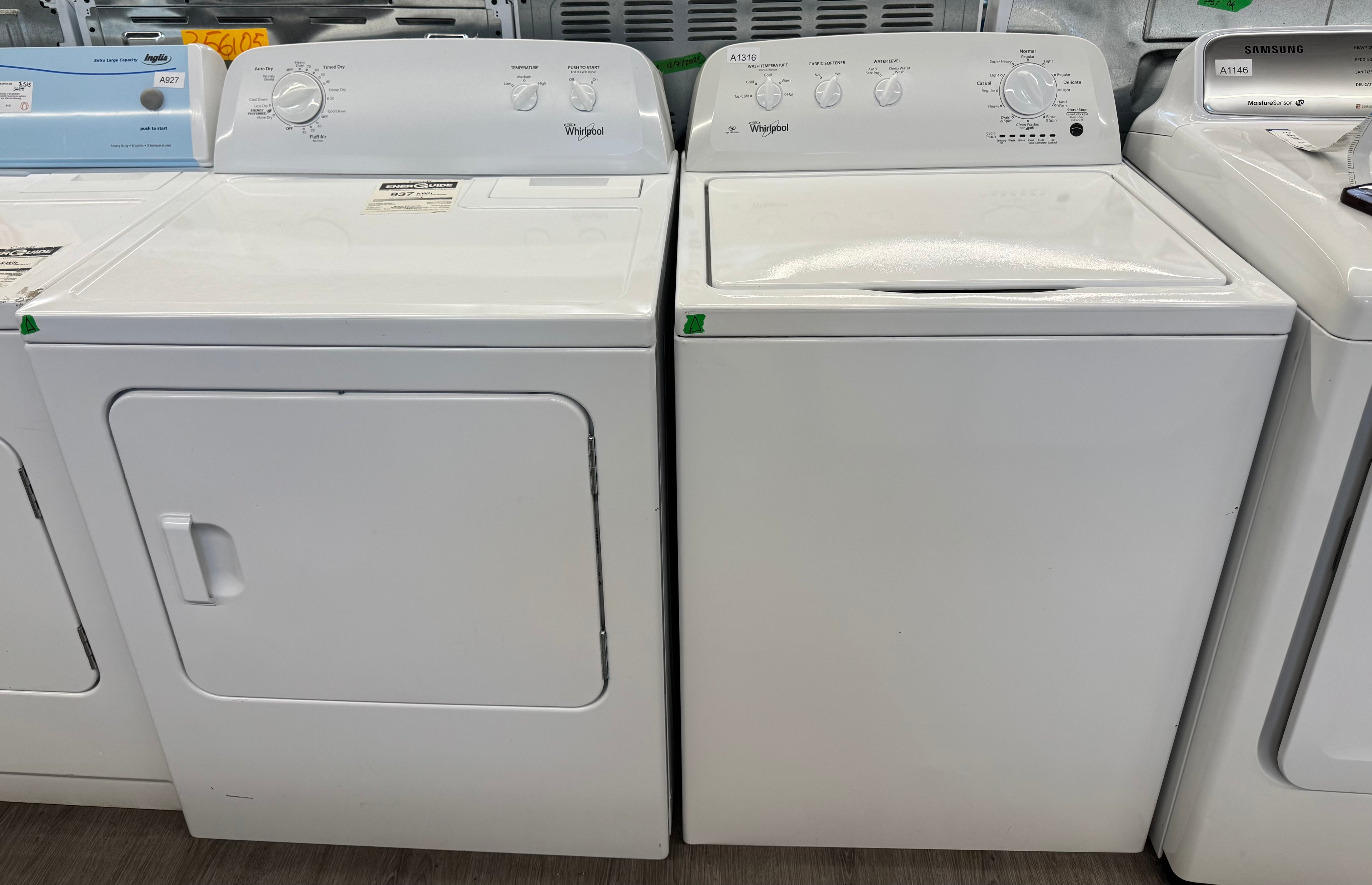 Whirlpool Laundry Set - WTW4616FW1 & YWED4616FW0