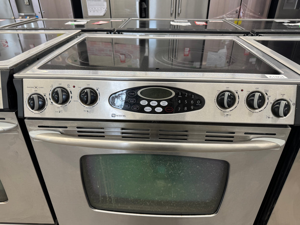 Maytag 30” Slide-in Glass Top Range - MES5875BCS