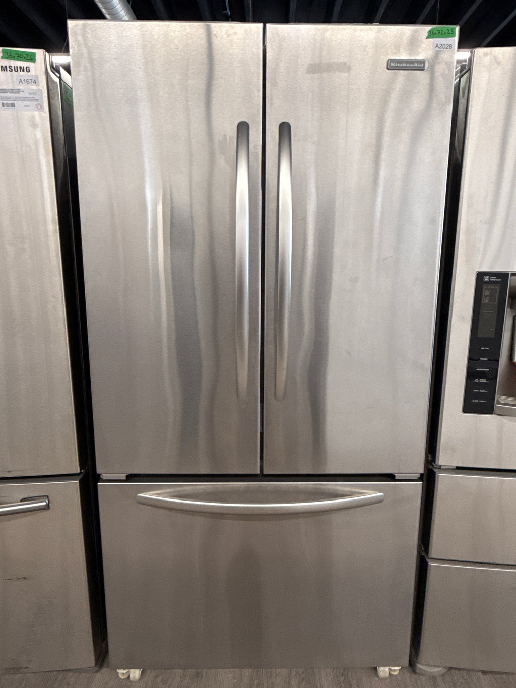 KitchenAid 36” Counter-Depth French Door Refrigerator - KFCS22EVMS4