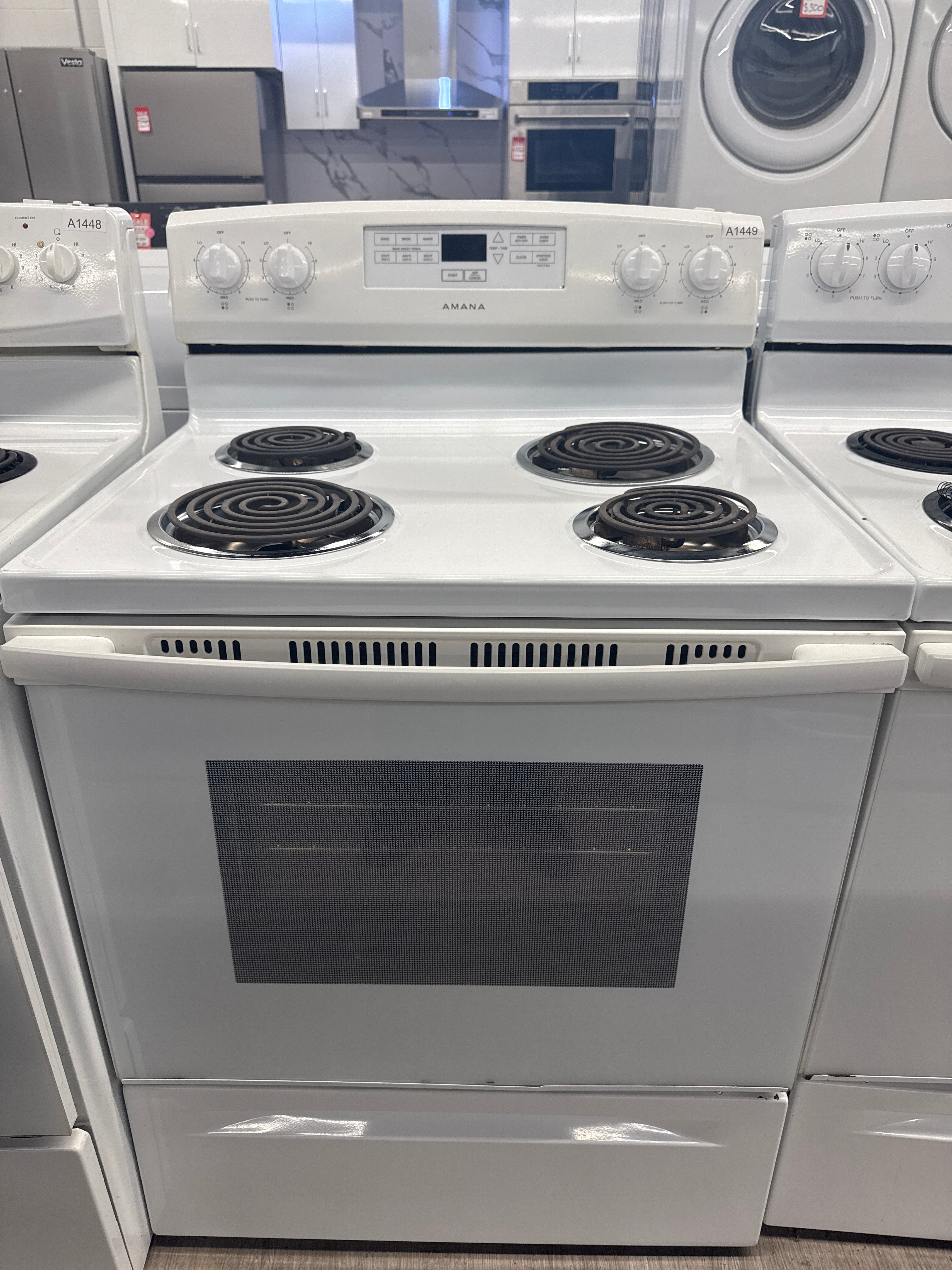 Amana 30” Freestanding Coil Top Range - YACR4303MFW2