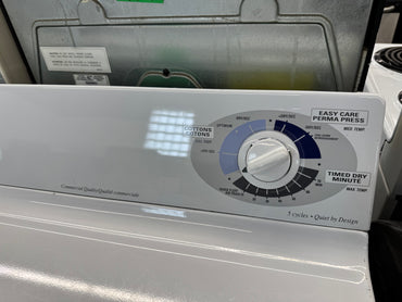 GE 27" Top Load Dryer-PVXR353EB1WW