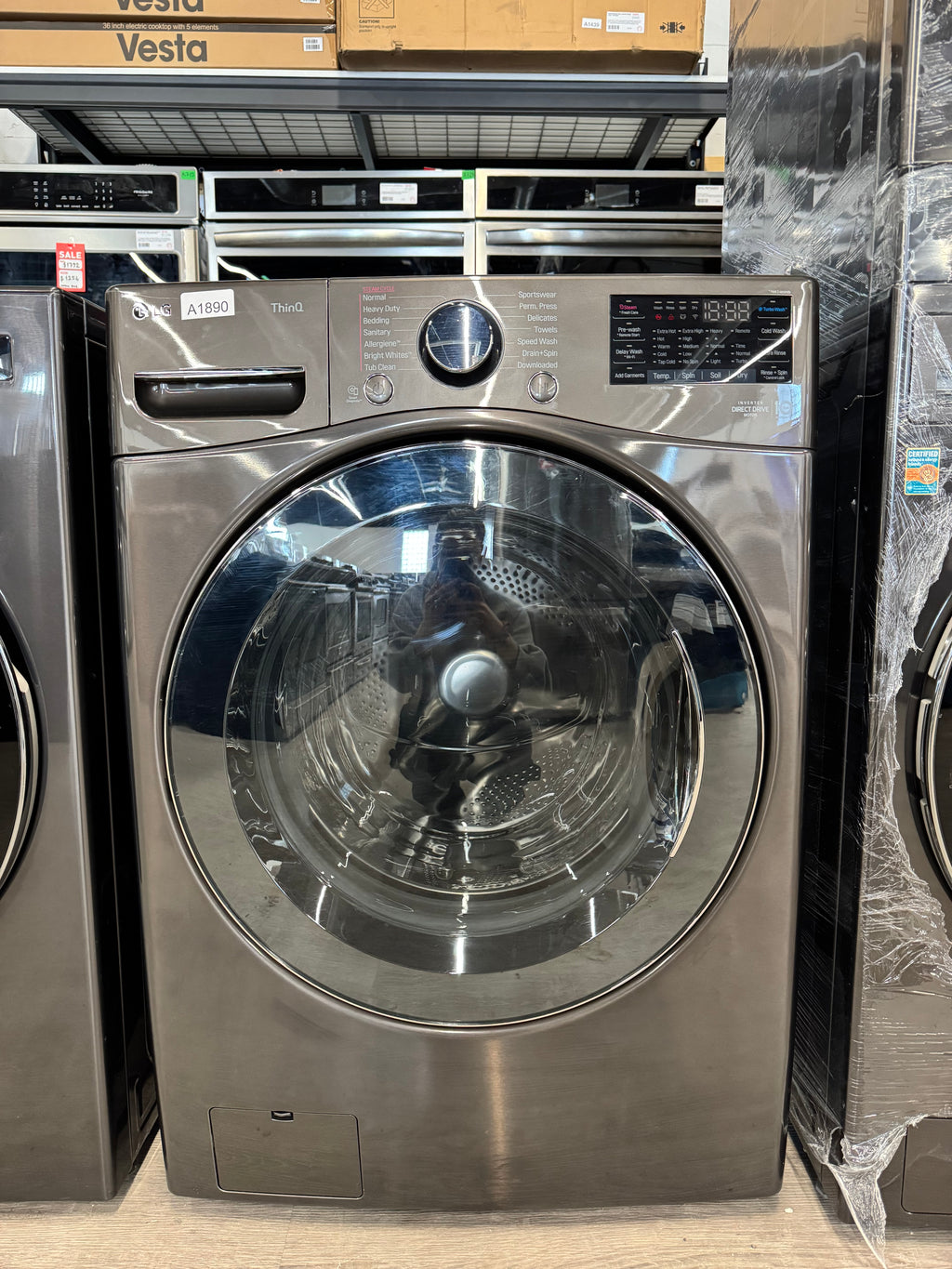 NEW - LG 27” All-In-One Washer Dryer Combo - WM3998HBA (1 Year Manufacturer Warranty)