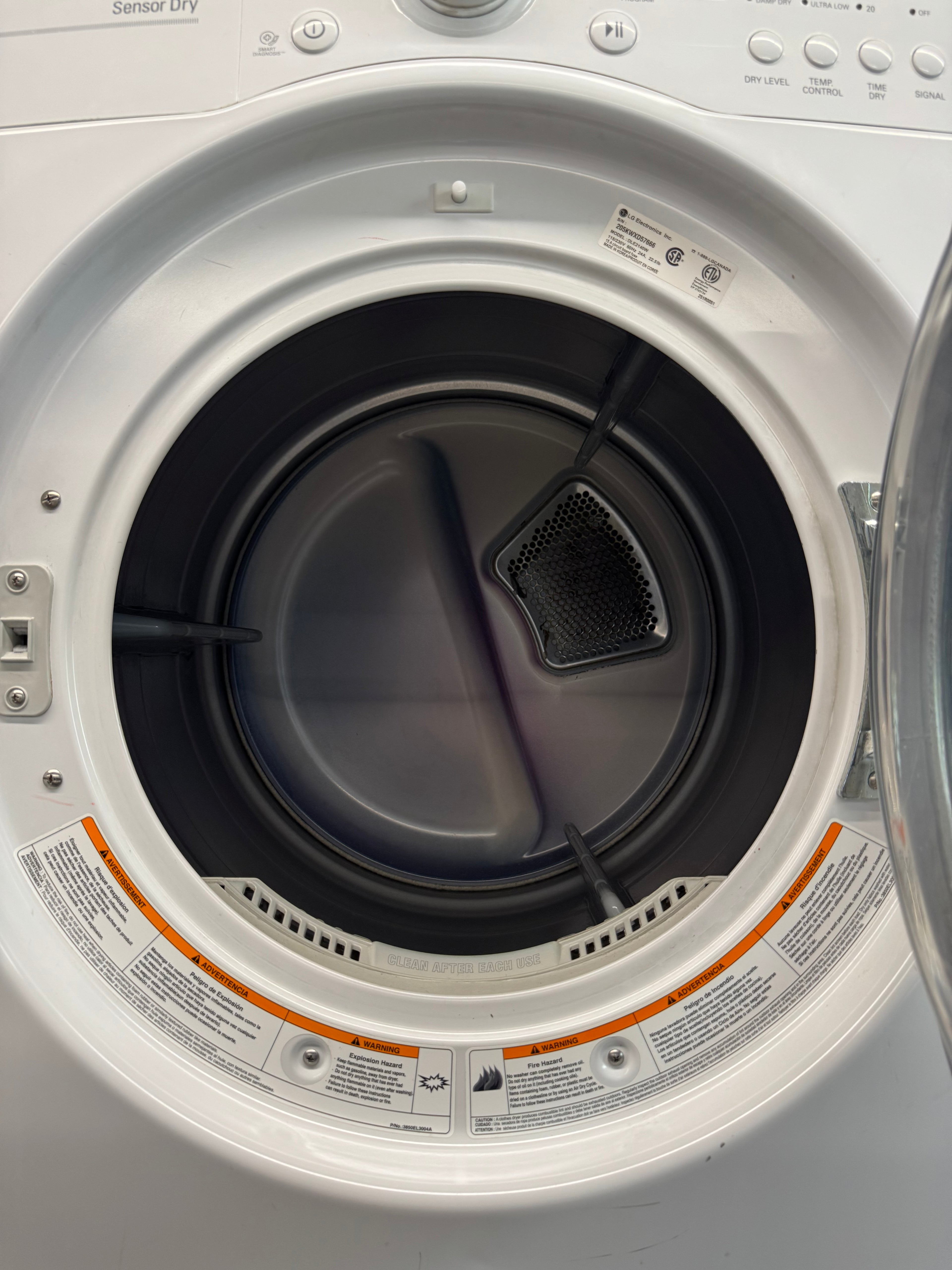 LG 27” Front Load Dryer - DLE2140W