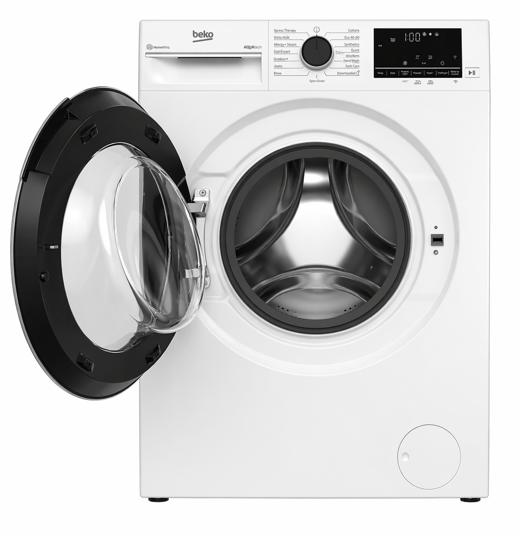 NEW - Beko 24" Front Load Washer & Ventless Dryer Set (WFTV10733XC & HPD24414W3)