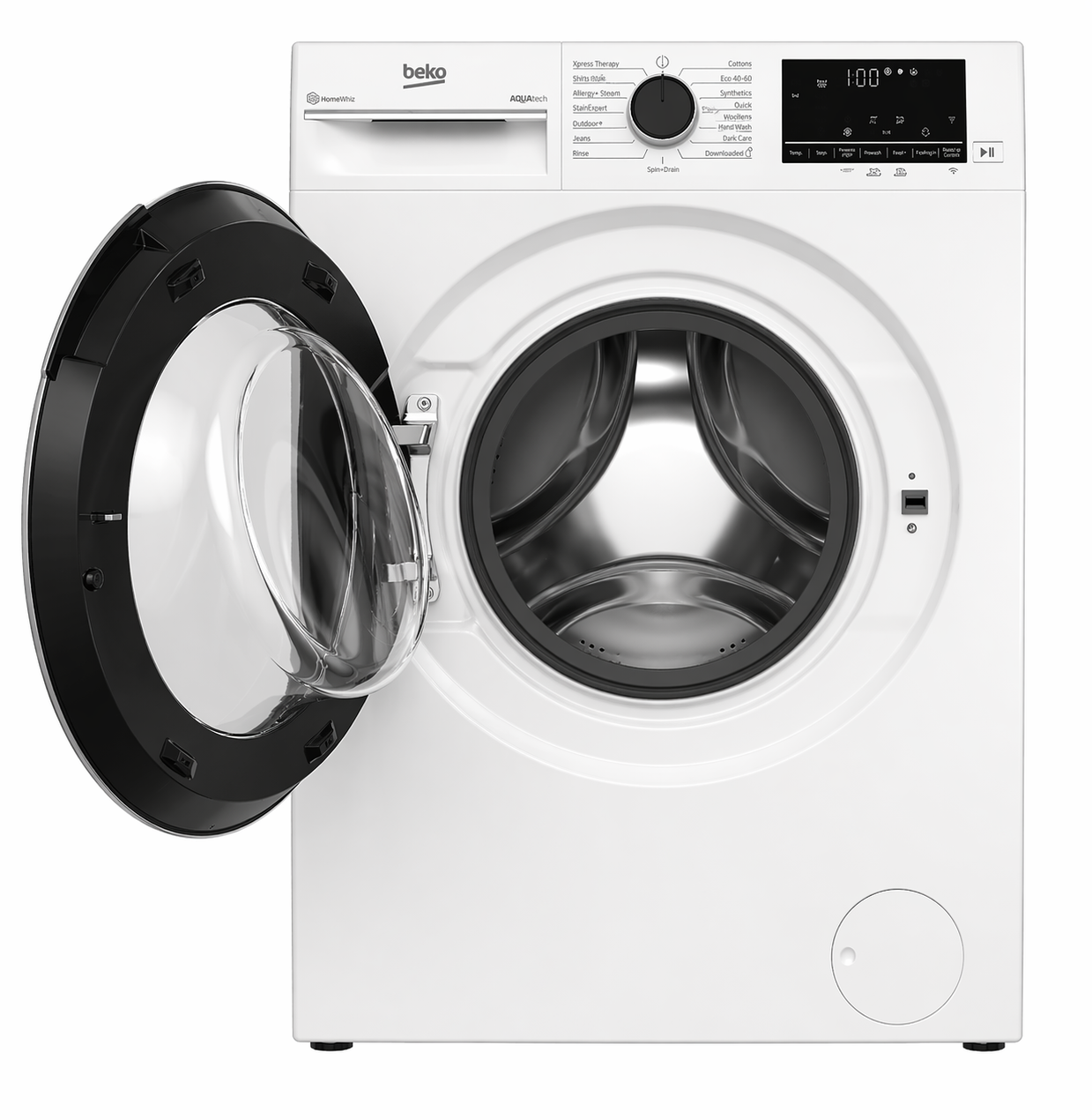 NEW - Beko 24" Front Load Washer & Ventless Dryer Set (WFTV10733XC & HPD24414W3)
