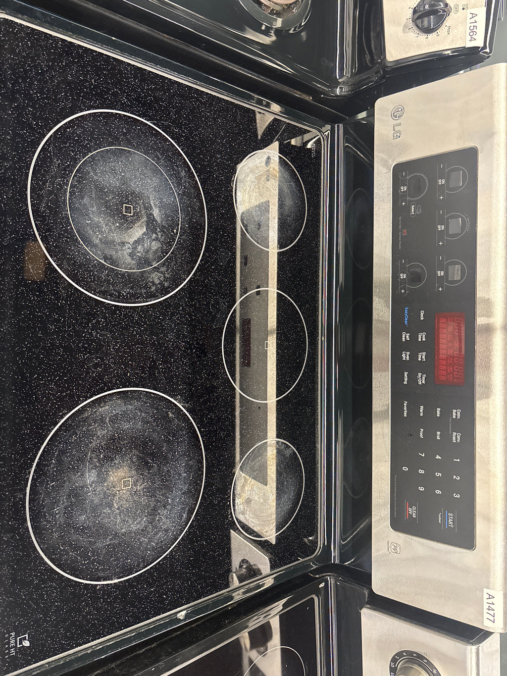 LG 30” Freestanding Glass Top Range  - LRE6383ST