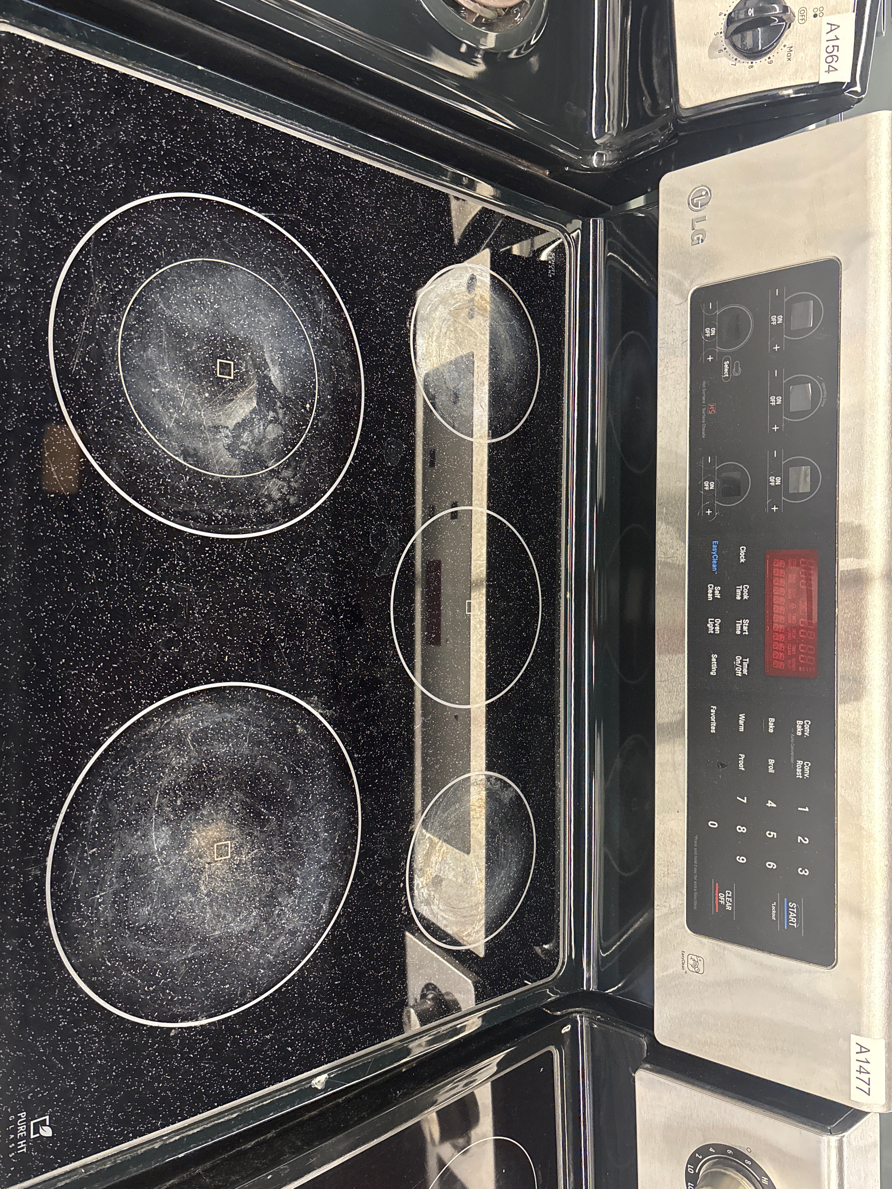 LG 30” Freestanding Glass Top Range  - LRE6383ST