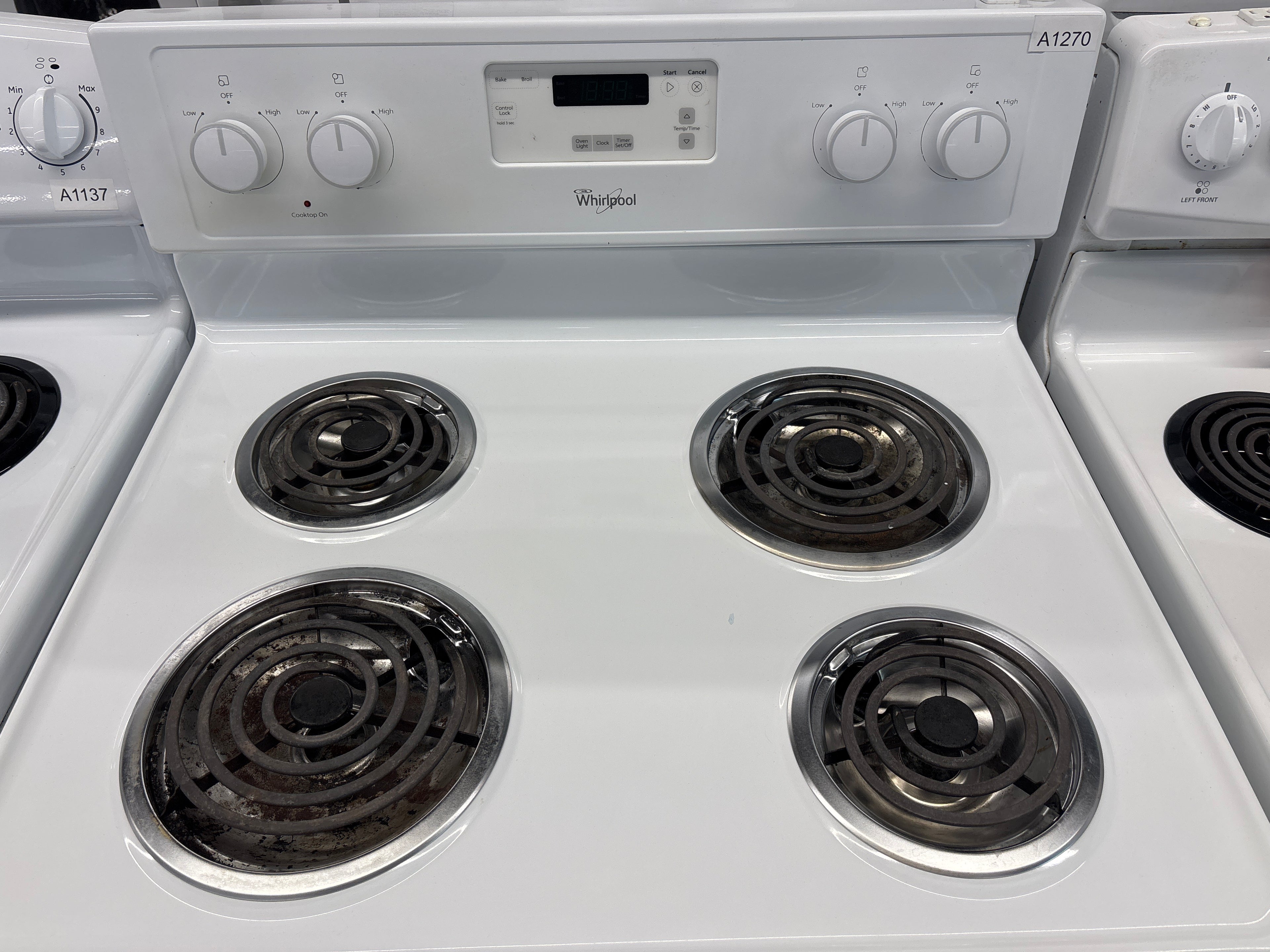 WHIRLPOOL 30” Coil top range - YWFC150M0AW0