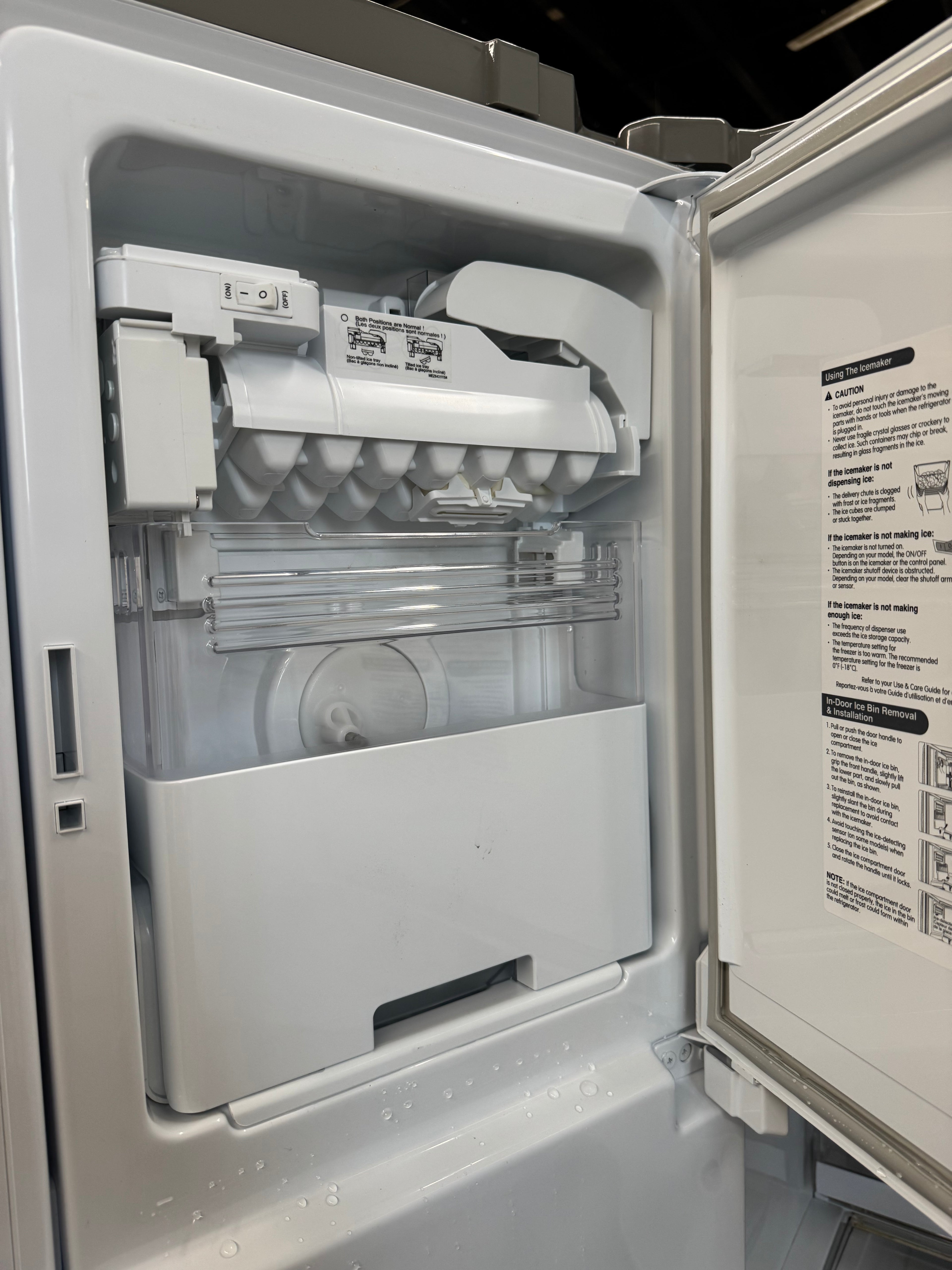 LG 36” French Door Refrigerator with Water & Ice Dispenser