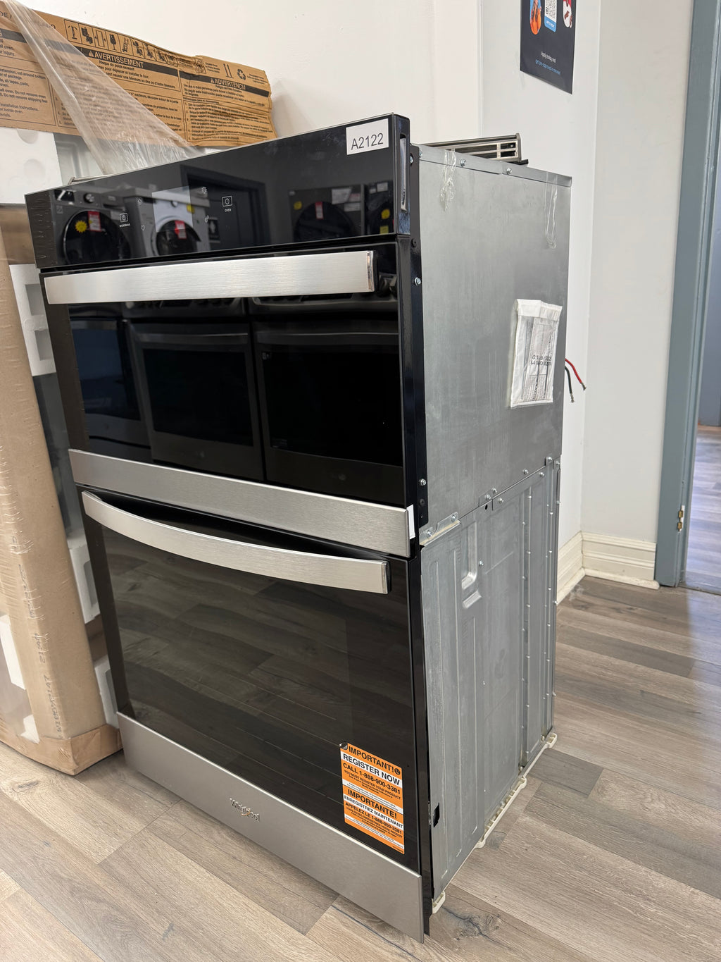 OPEN-BOX - Whirlpool 27” Microwave Wall Oven Combo - WOEC5027LZ