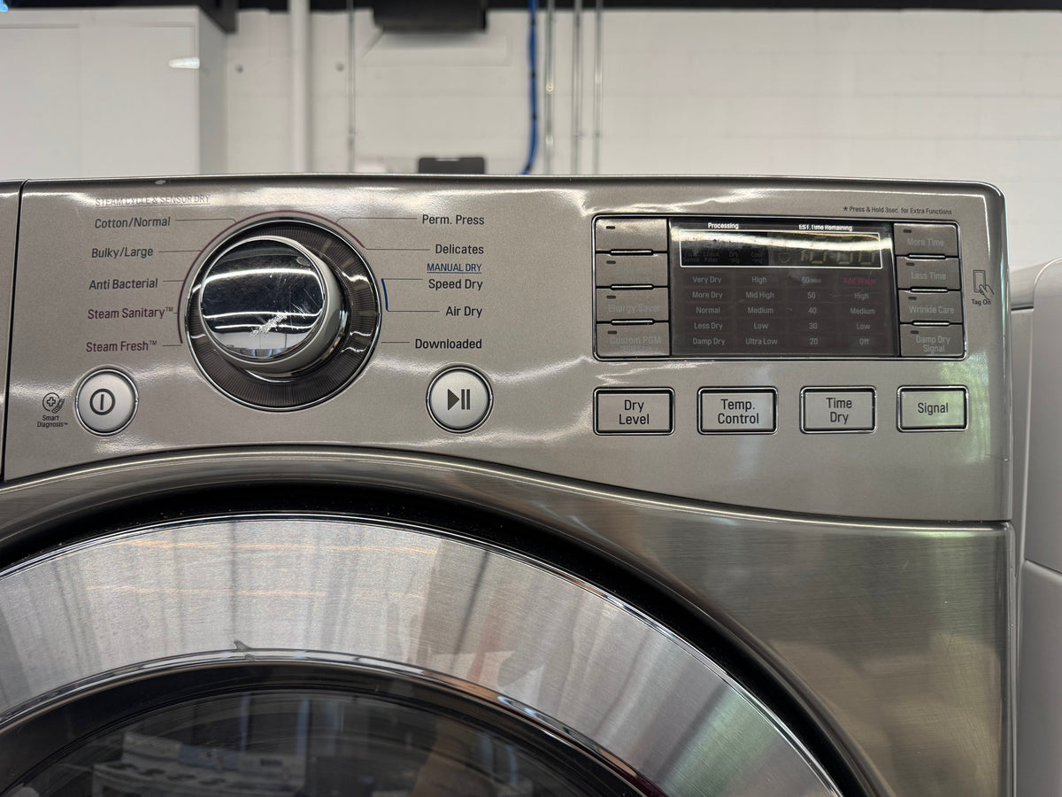 LG 27” Front Load Steam Washer & Dryer Set – WM3370HVA & DLEX3370V