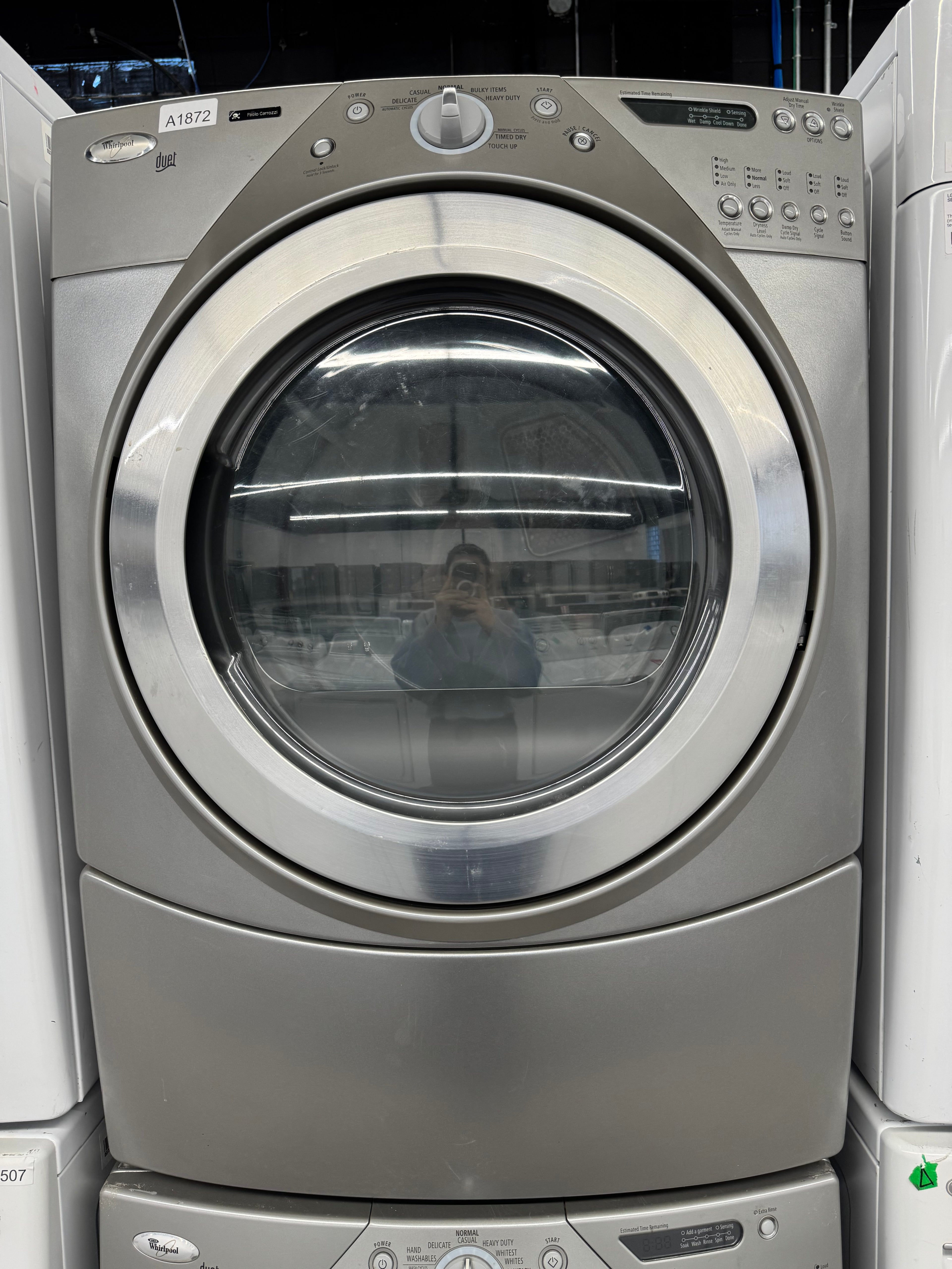 Whirlpool 27” Front Load Washer & Dryer Set (WFW9300VU02 & YWDE9300VU0)