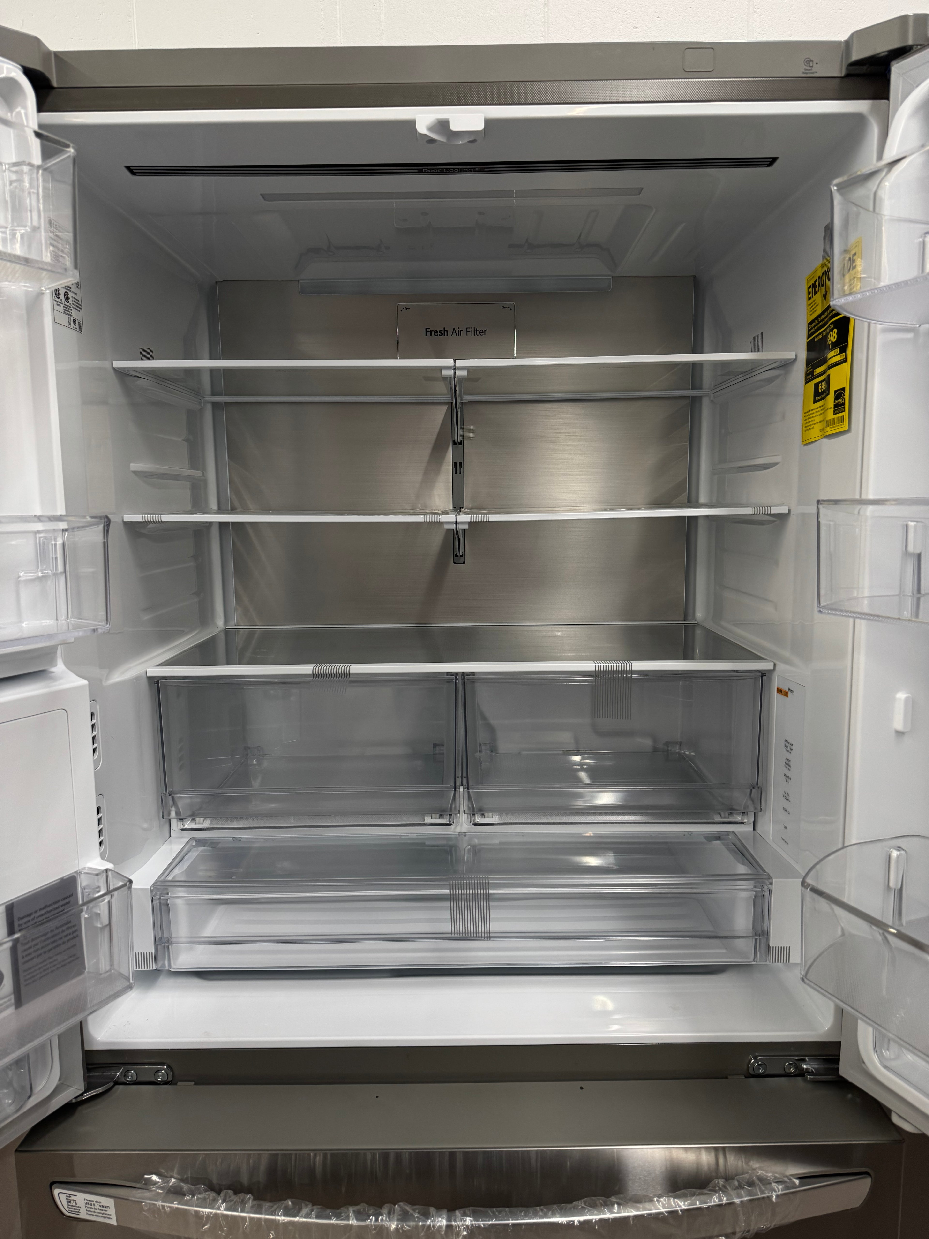 OPEN BOX - LG 36” French Door Refrigerator with Water & Ice Dispenser - LRFXC2606S - 1 YEAR LG WARRANTY