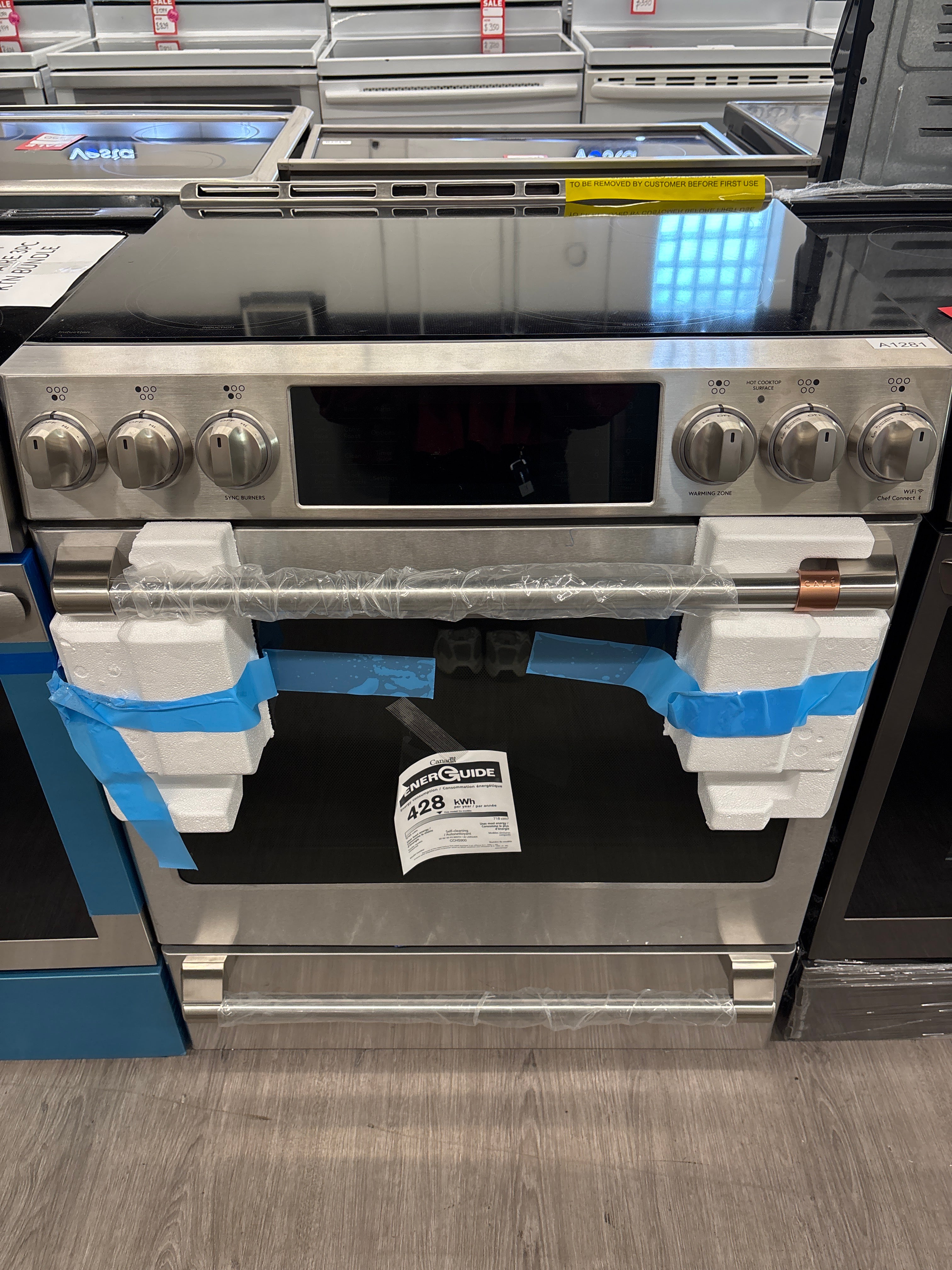 OPEN BOX - CAFE 30” Slide-in induction range - CCHS900P2MS1