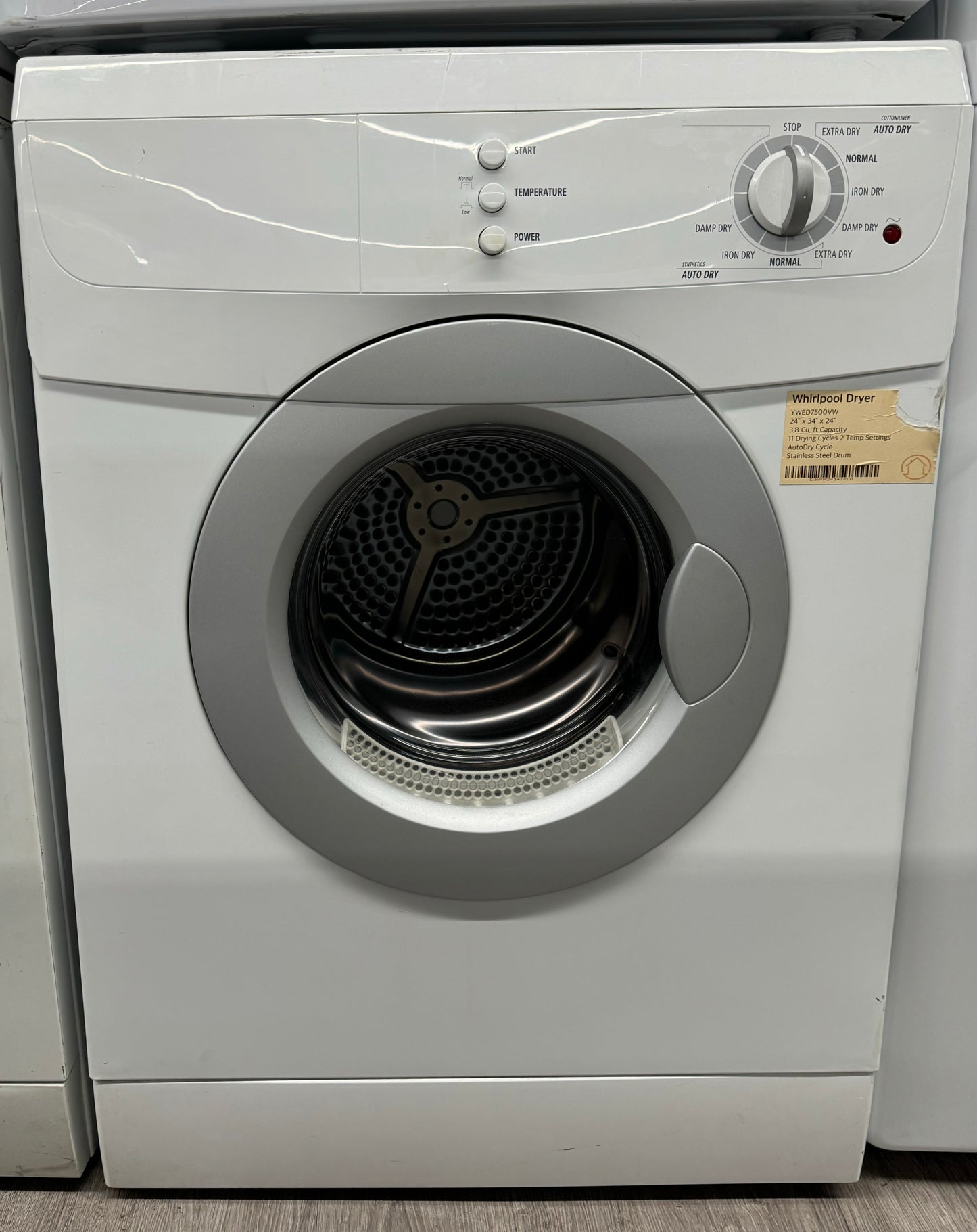 Whirlpool 24" Front Load Dryer - YWED7500VW