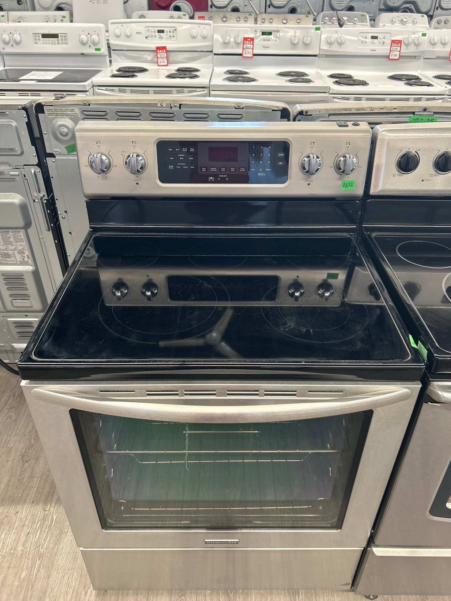 KitchenAid 30'' Glass Top Range - YKERS202BSS0