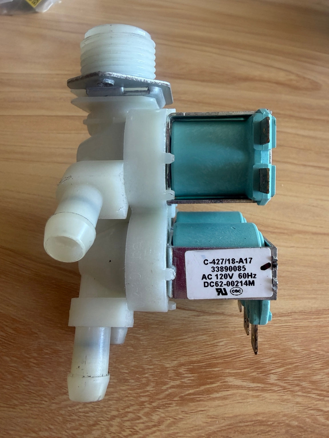 DC62-00214M four-way washer water inlet valve photo 1