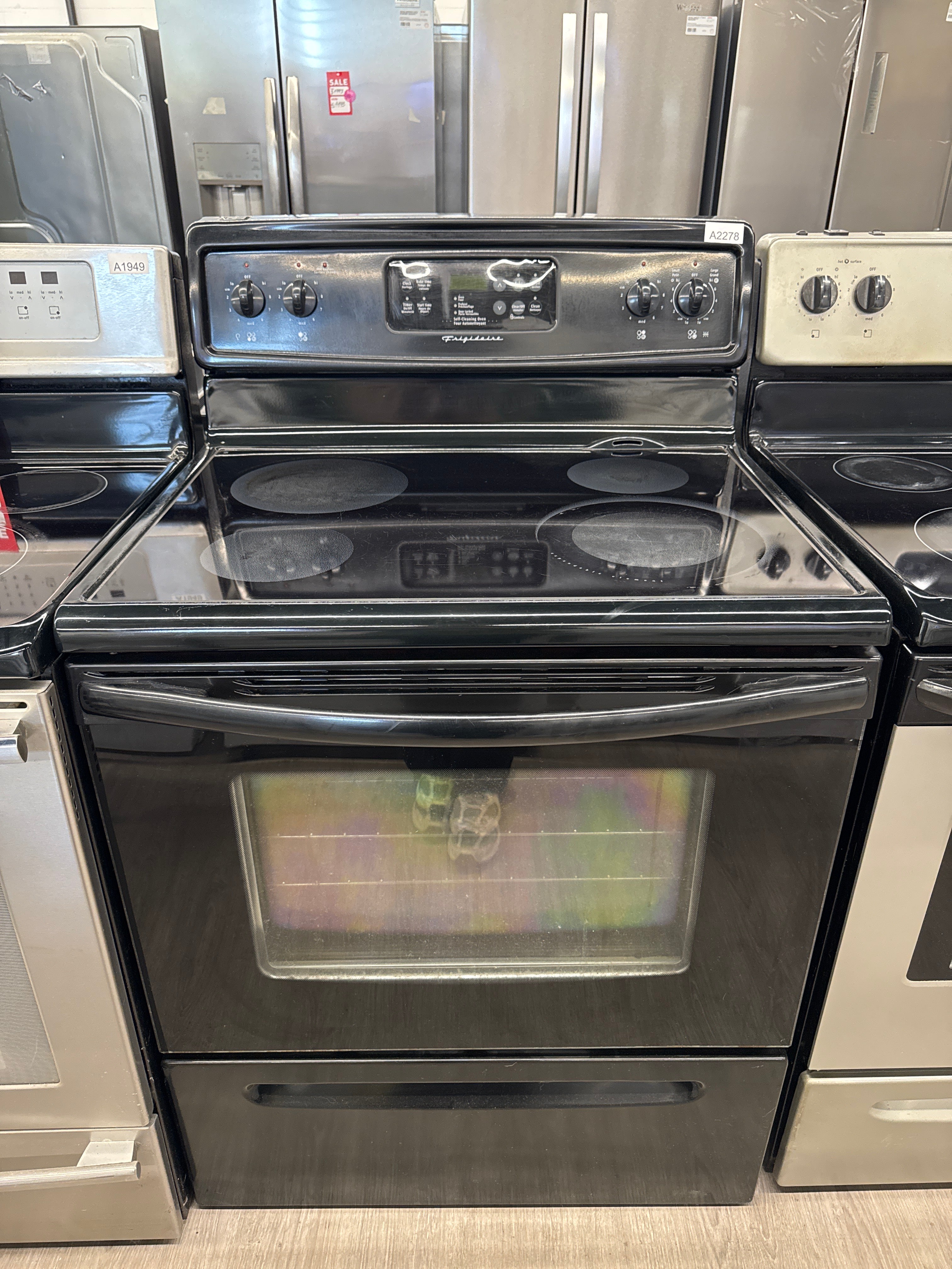 Frigidaire 30” Freestanding Glass Top Range - CFEF372EB4
