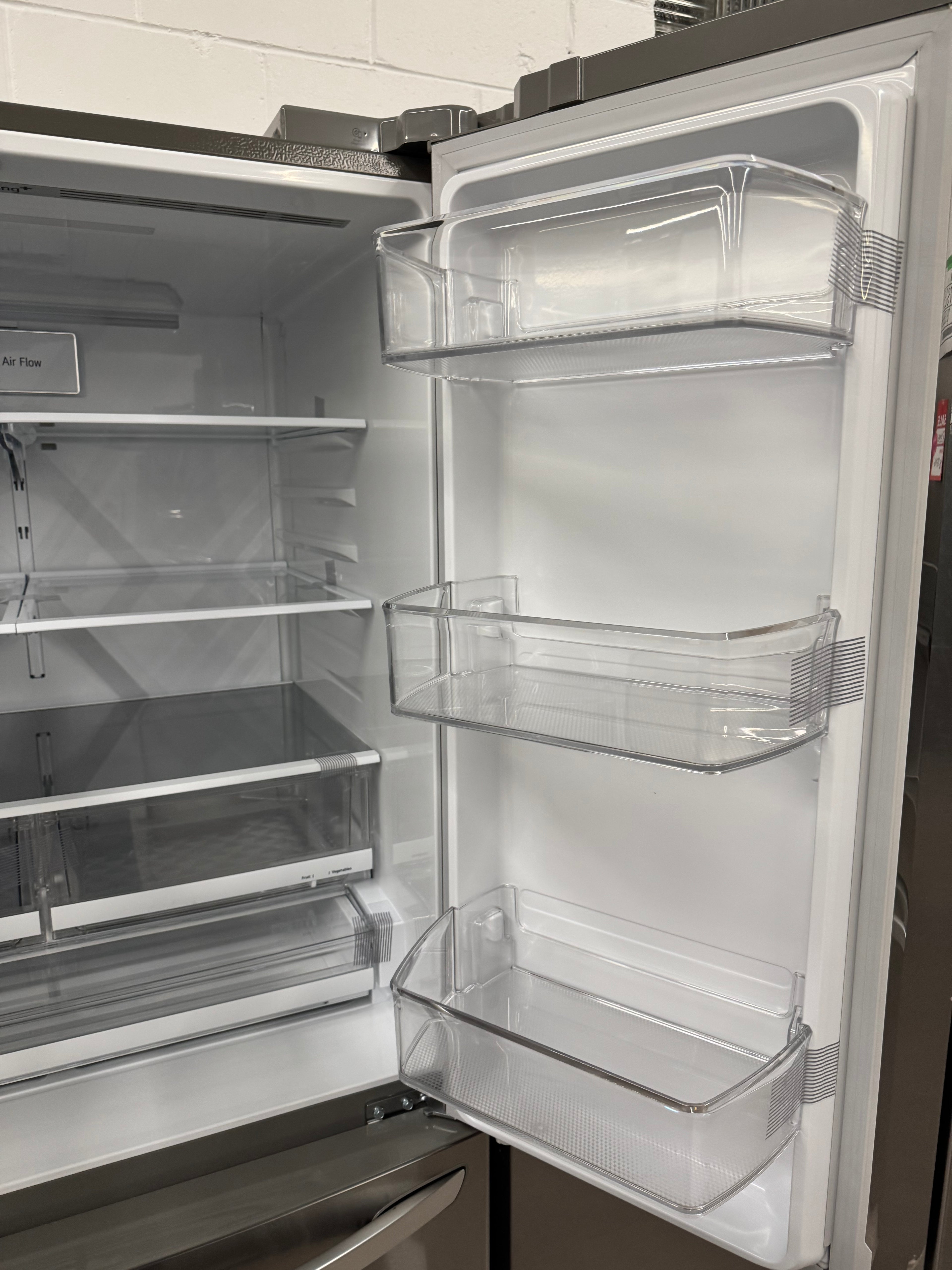 NEW - LG 36” French Door Refrigerator With Water Dispenser- LRFS28XBS (1 YEAR MANUFACTURER WARRANTY)