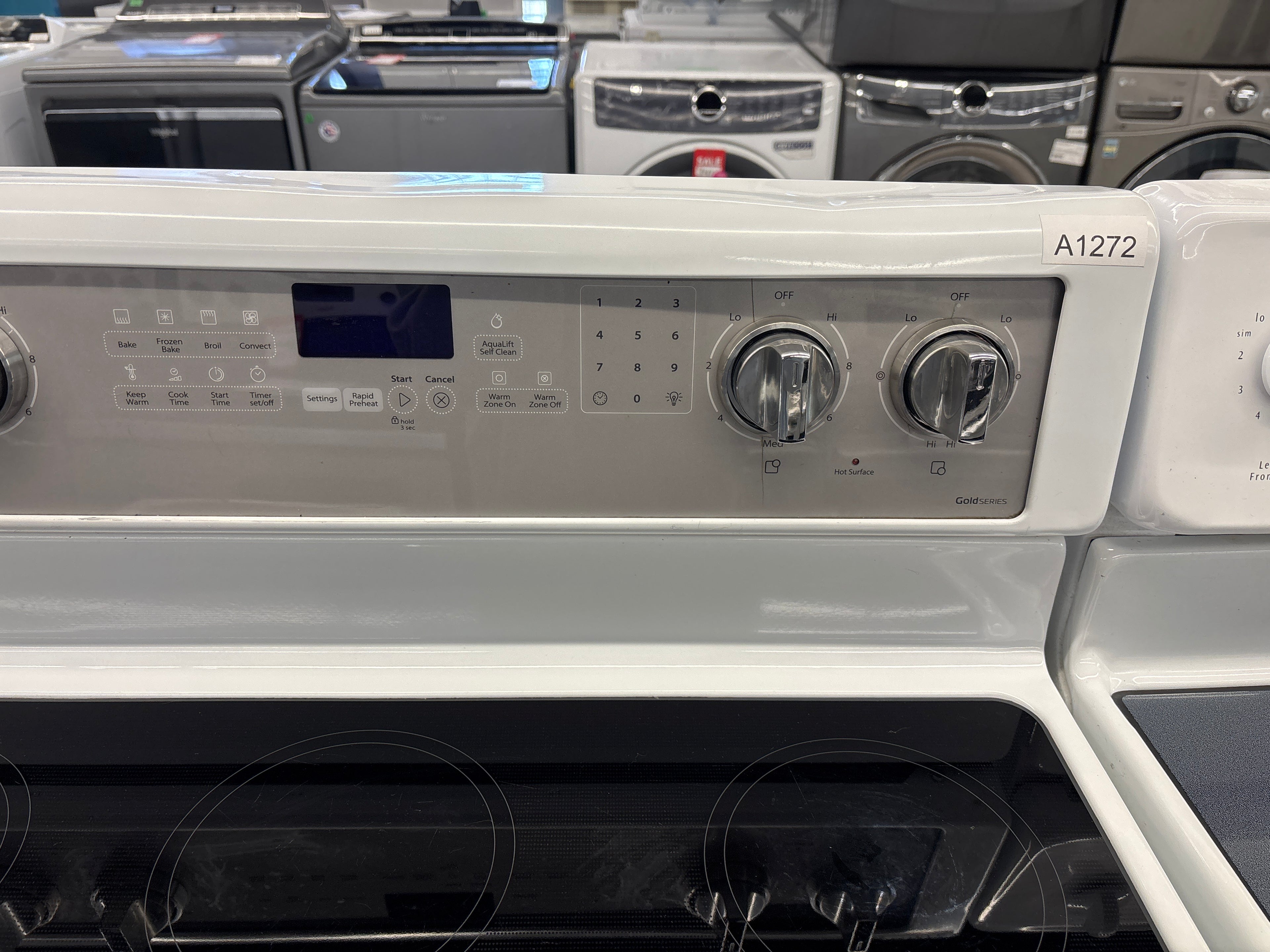 Whirlpool 30” Freestanding Glass Top Electric Range - YWFE745H0FH1