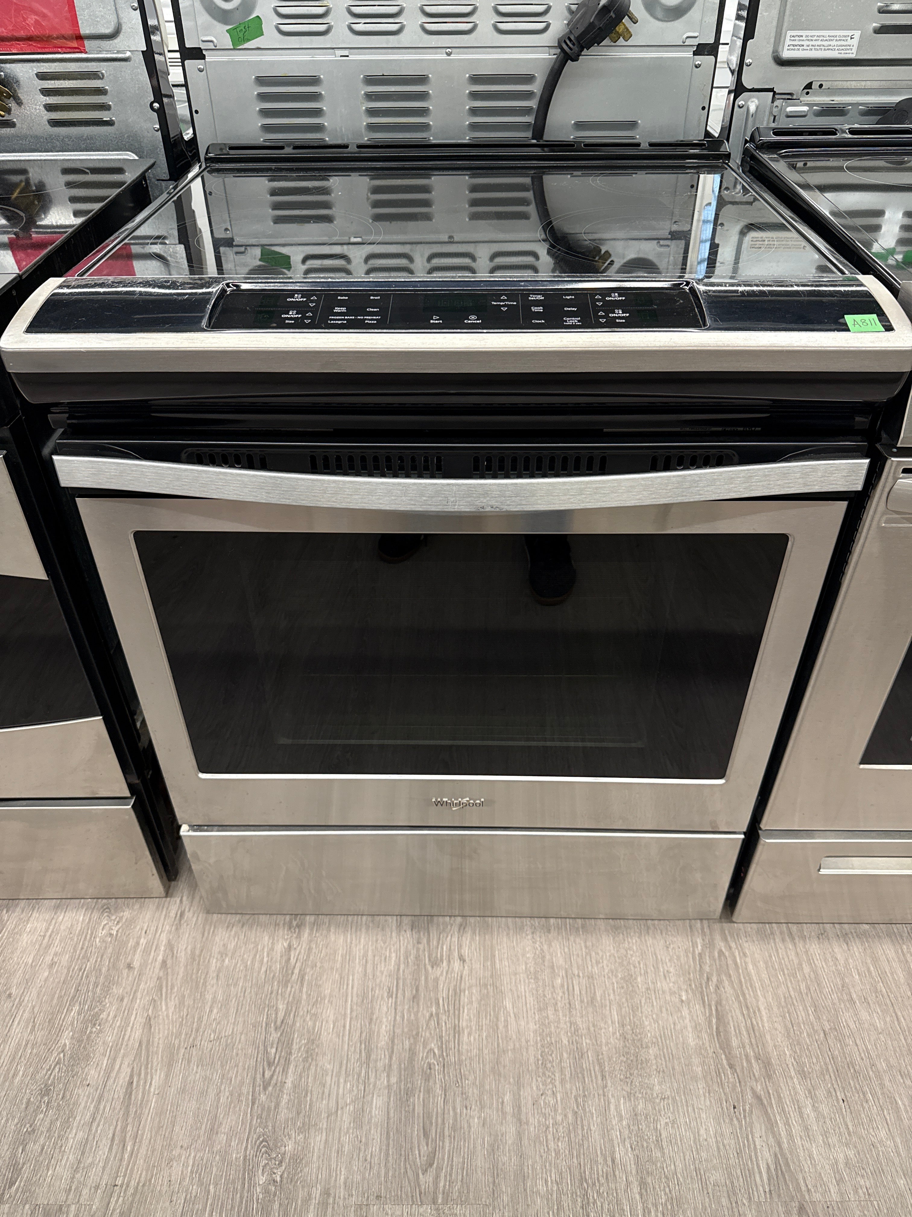 Whirlpool 30" Side-in Glass Top Range-YWEE510S0FS1