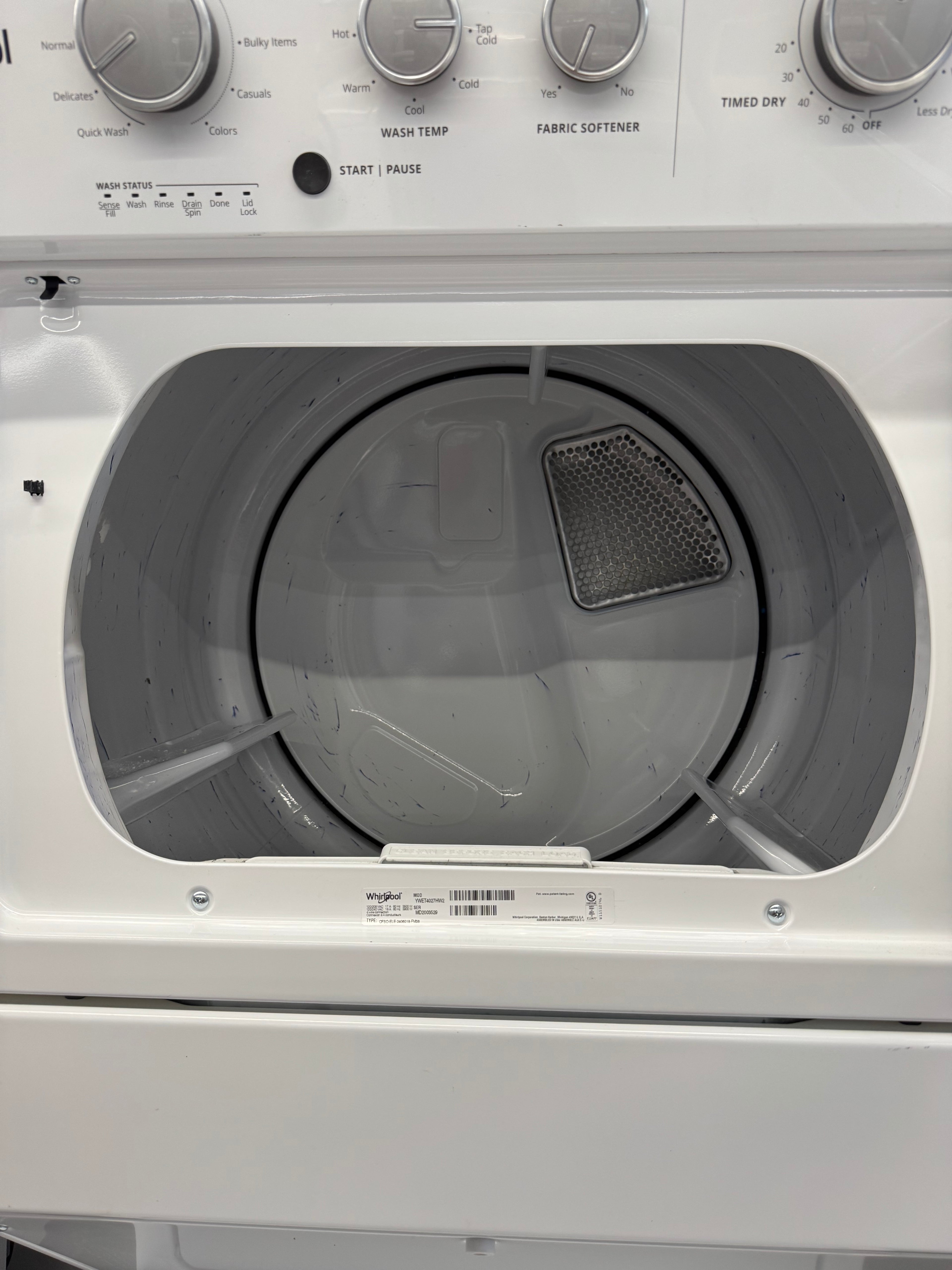 Whirlpool 27” Laundry Unit - YWET4027HW2