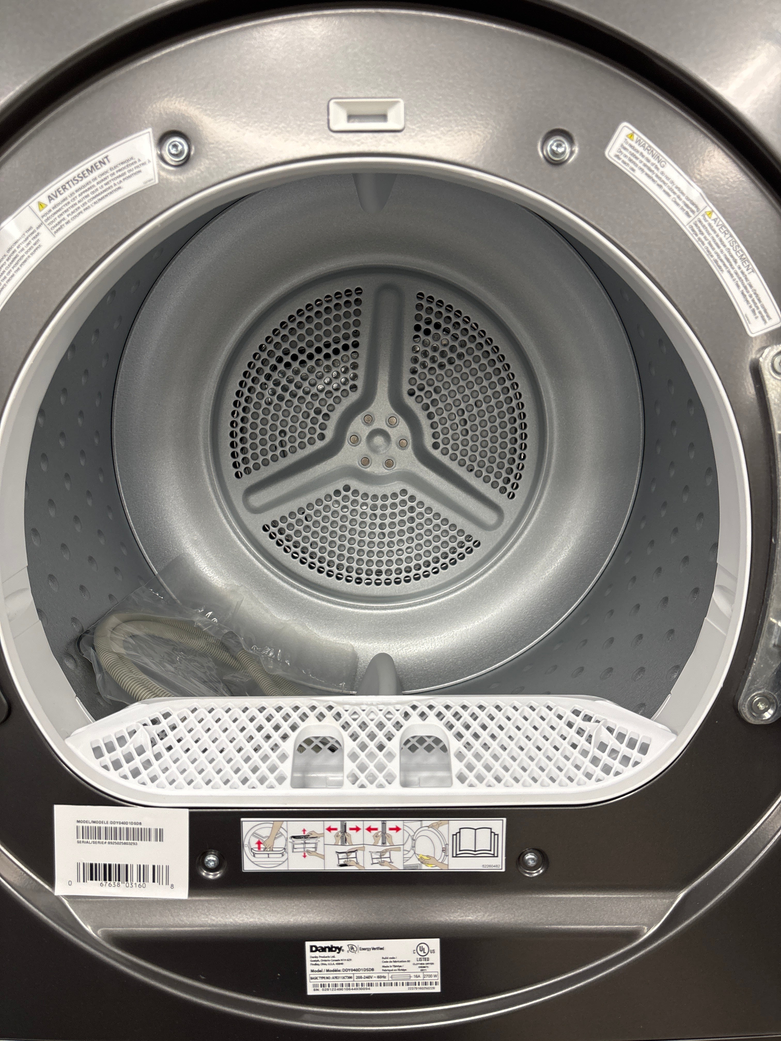 OPEN BOX - Danby 24” Front Load Dryer - DDY040D1DSDB