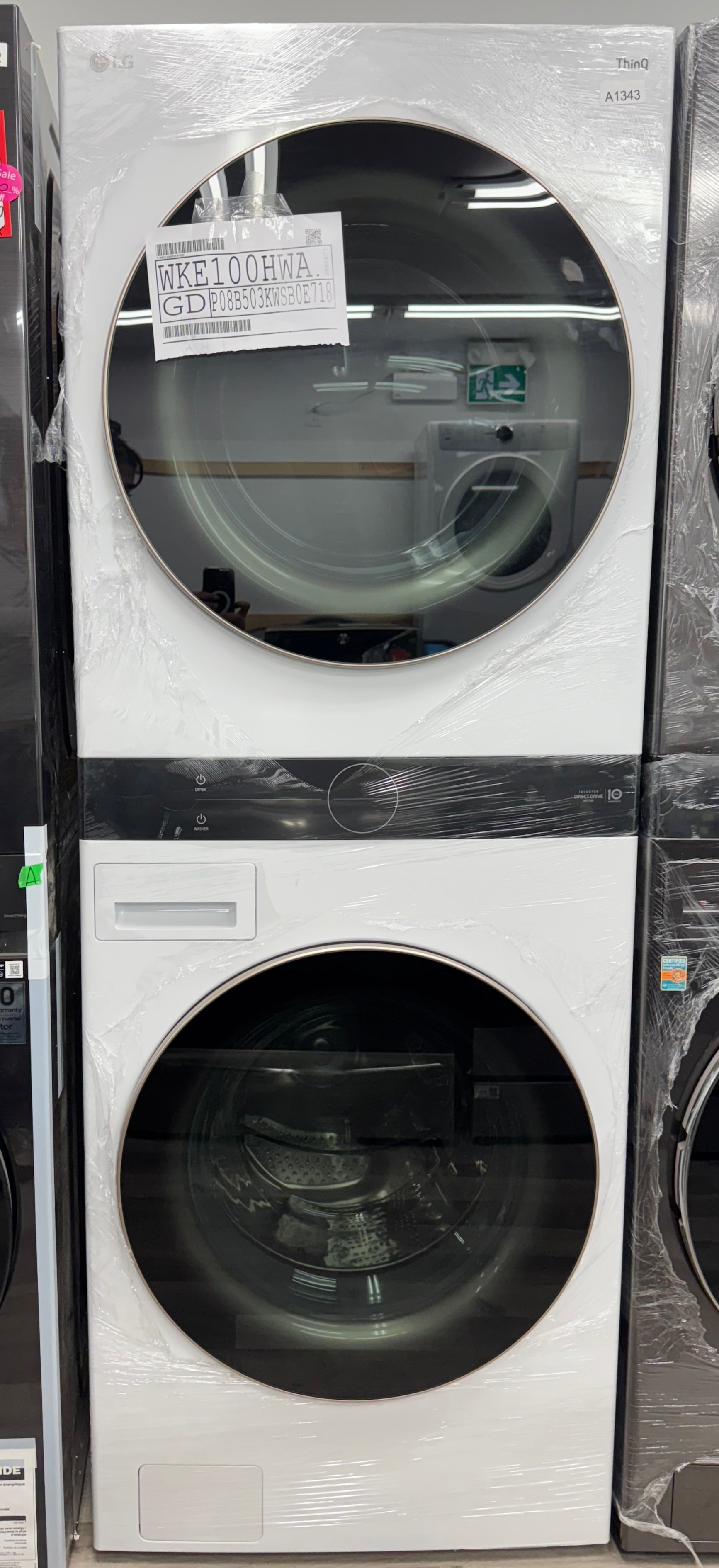 OPEN BOX - LG 27” Laundry Center - WKE100HWA - 1 YEAR LG WARRANTY