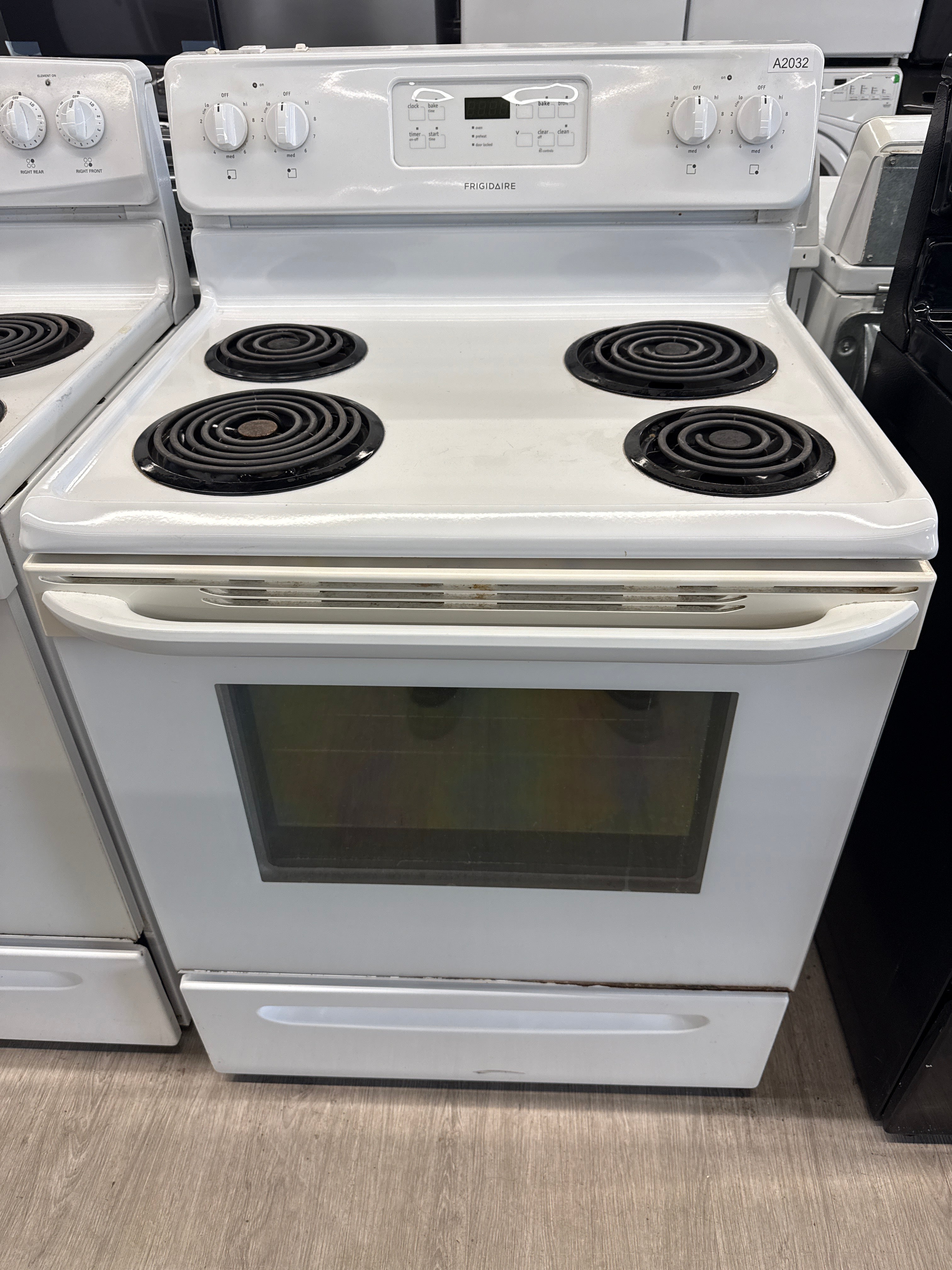 Frigidaire 30" Freestanding Coil Top Range - CFEF3016LWH
