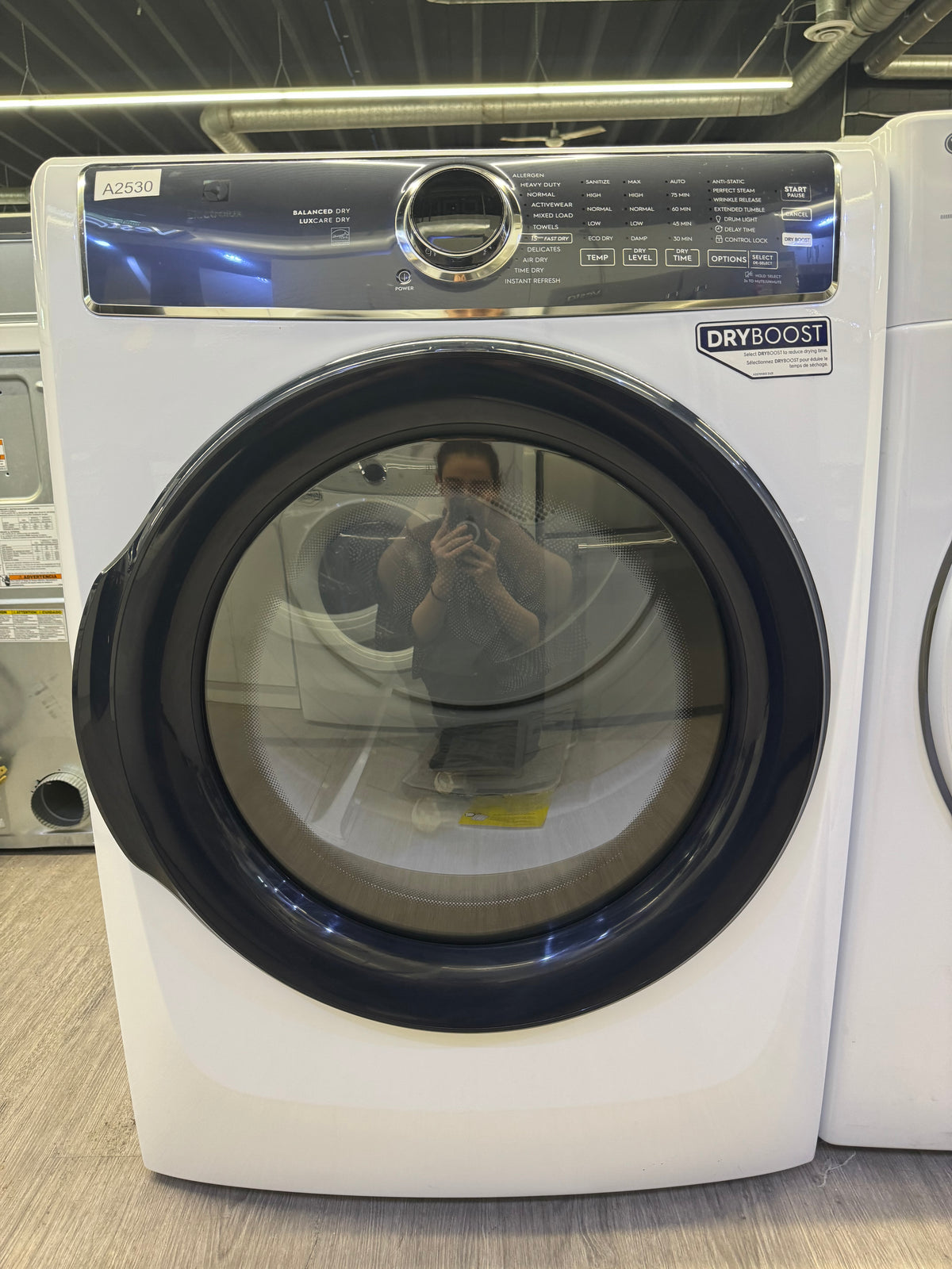 OPEN BOX - Electrolux 27” Front Load Dryer - ELFE762CBW1