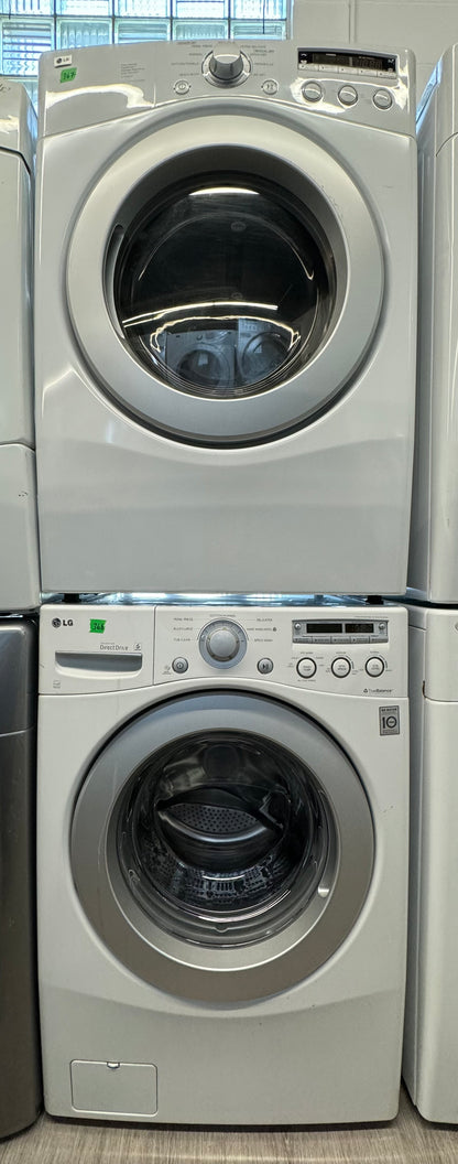 LG 27” FRONT LOAD WASHER/DRYER SET L2 - DLE2301W