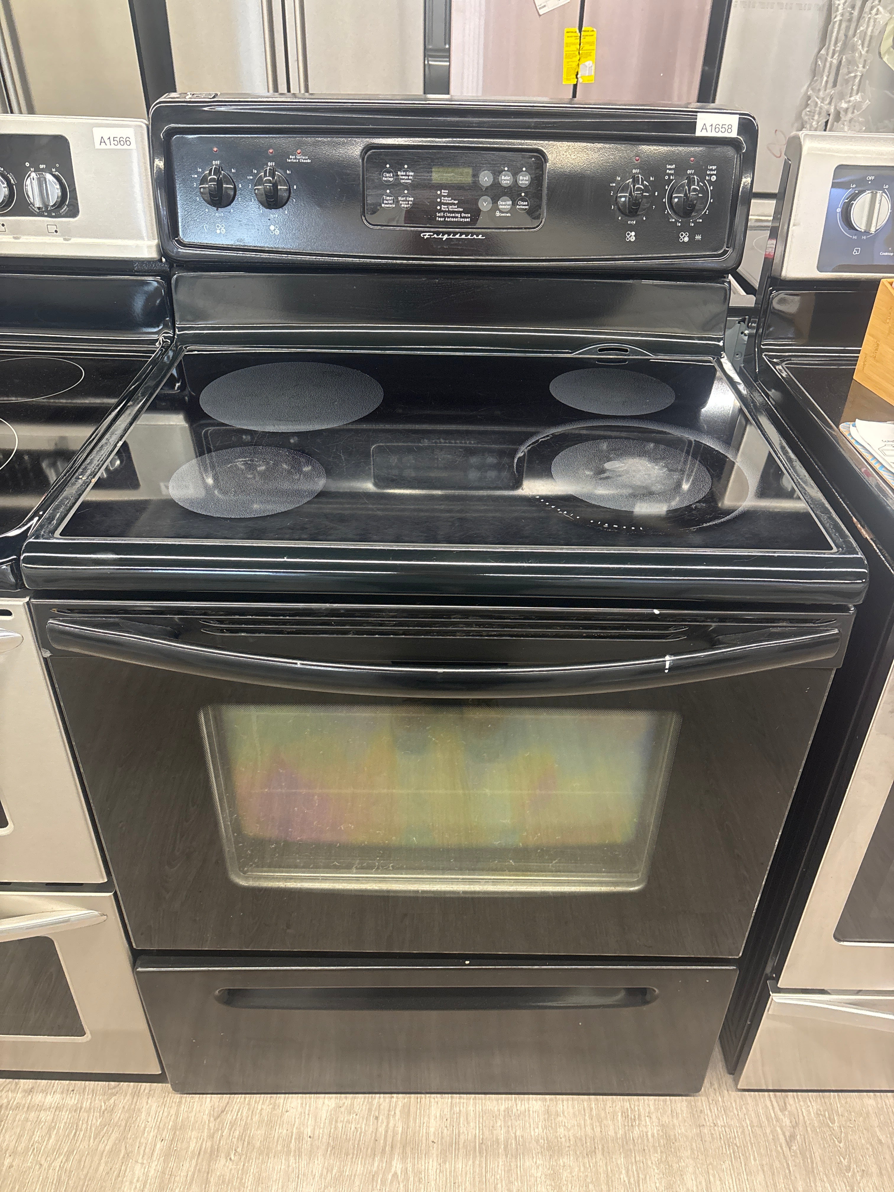 Frigidaire 30” Freestanding Glass Top Range - CFEF372EB5