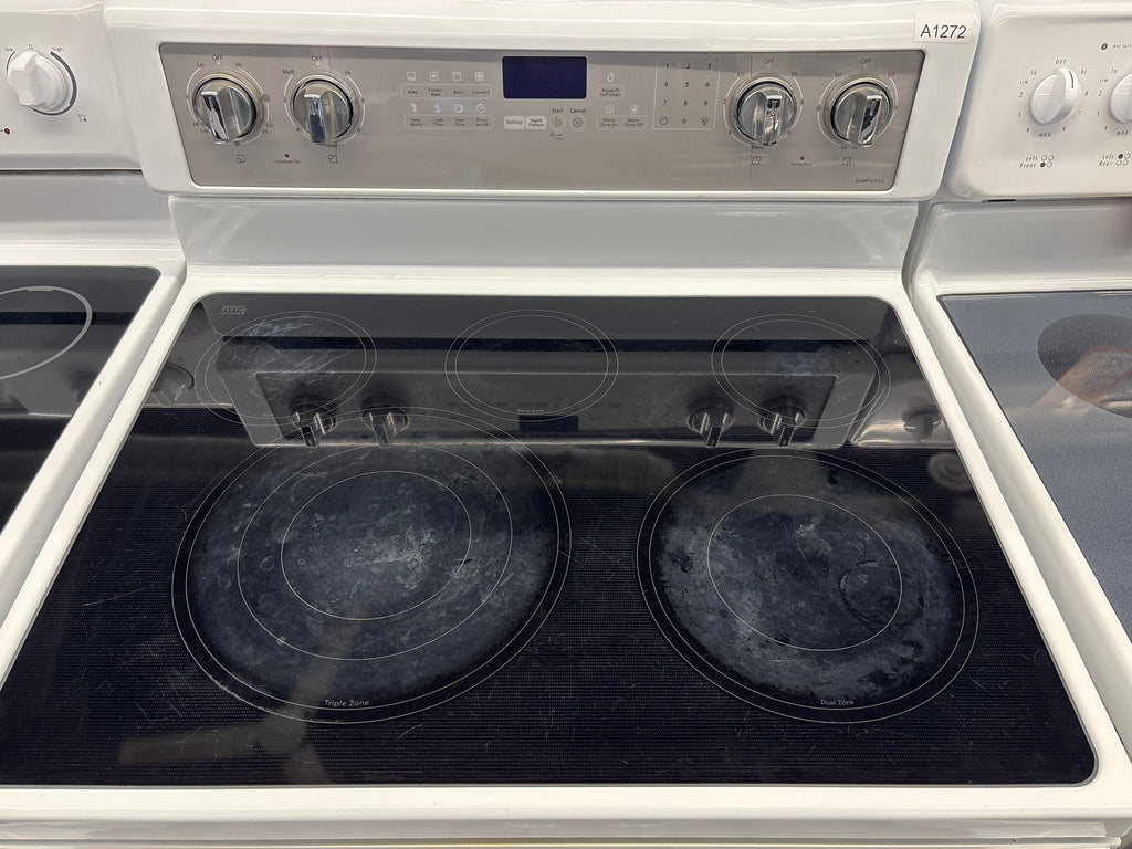Whirlpool 30” Freestanding Glass Top Electric Range - YWFE745H0FH1