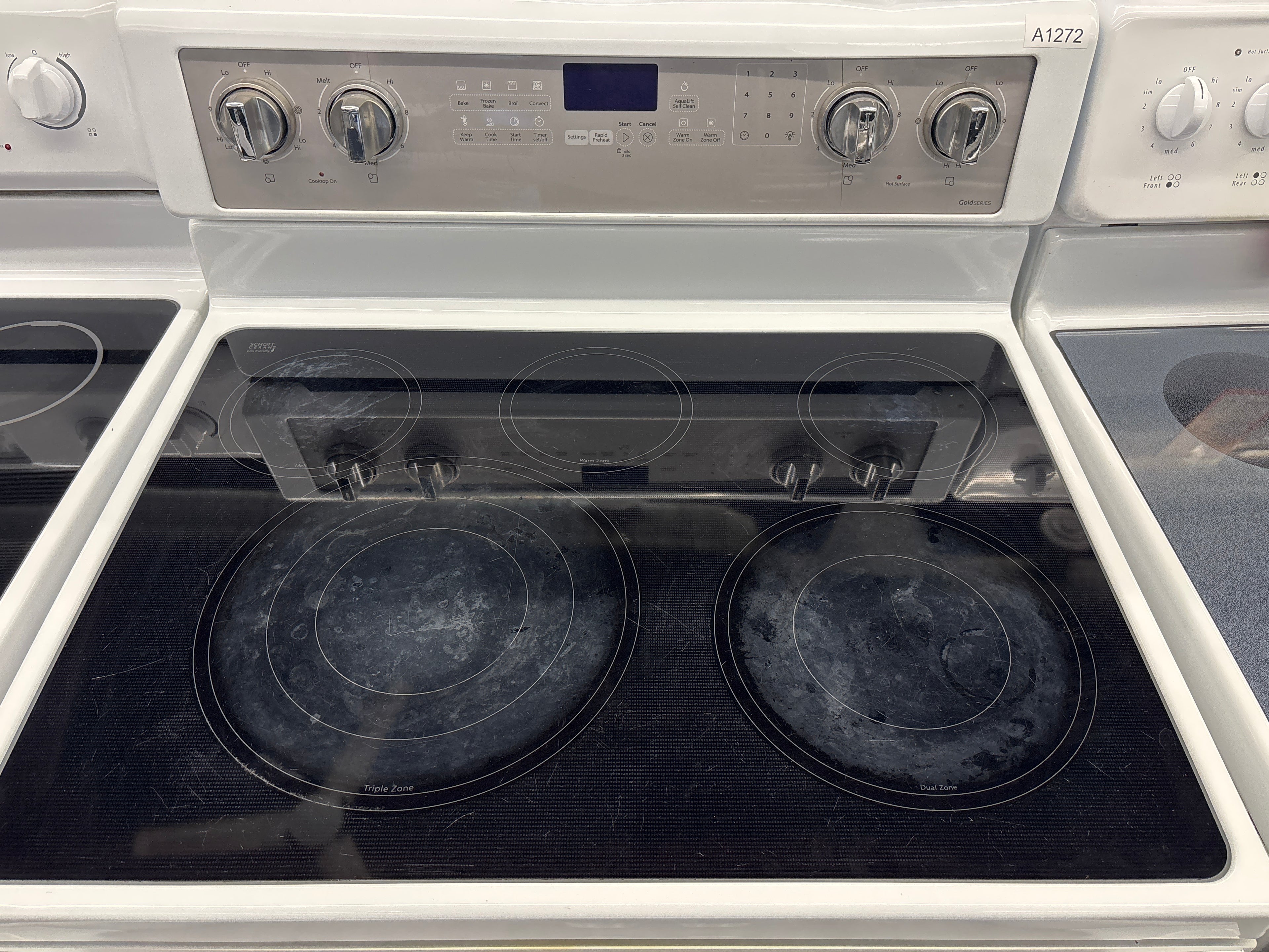 Whirlpool 30” Freestanding Glass Top Electric Range - YWFE745H0FH1
